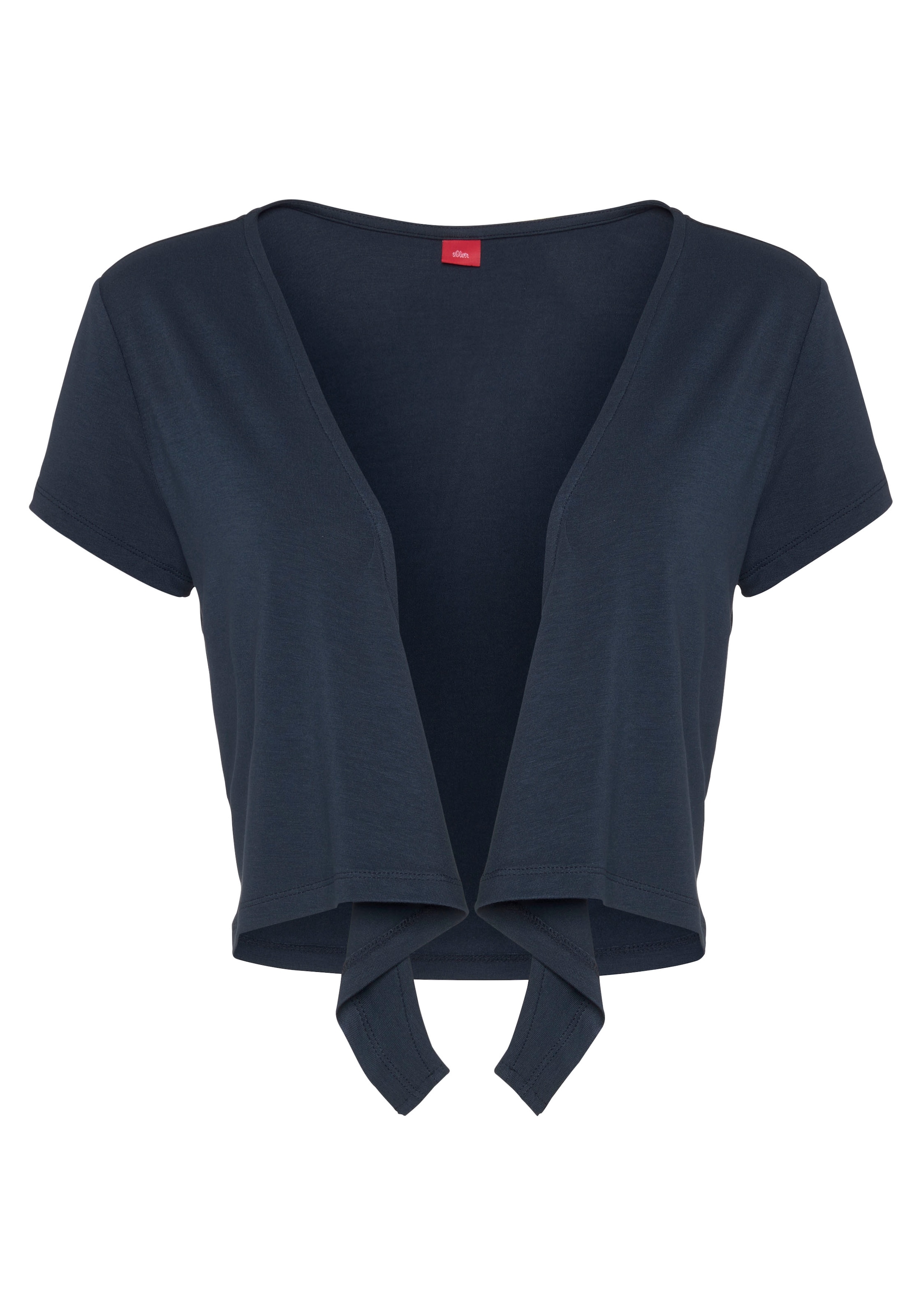 s.Oliver T-shirt à manches courtes zum Binden, Jerseyware, Cropshirt, Strandshirt