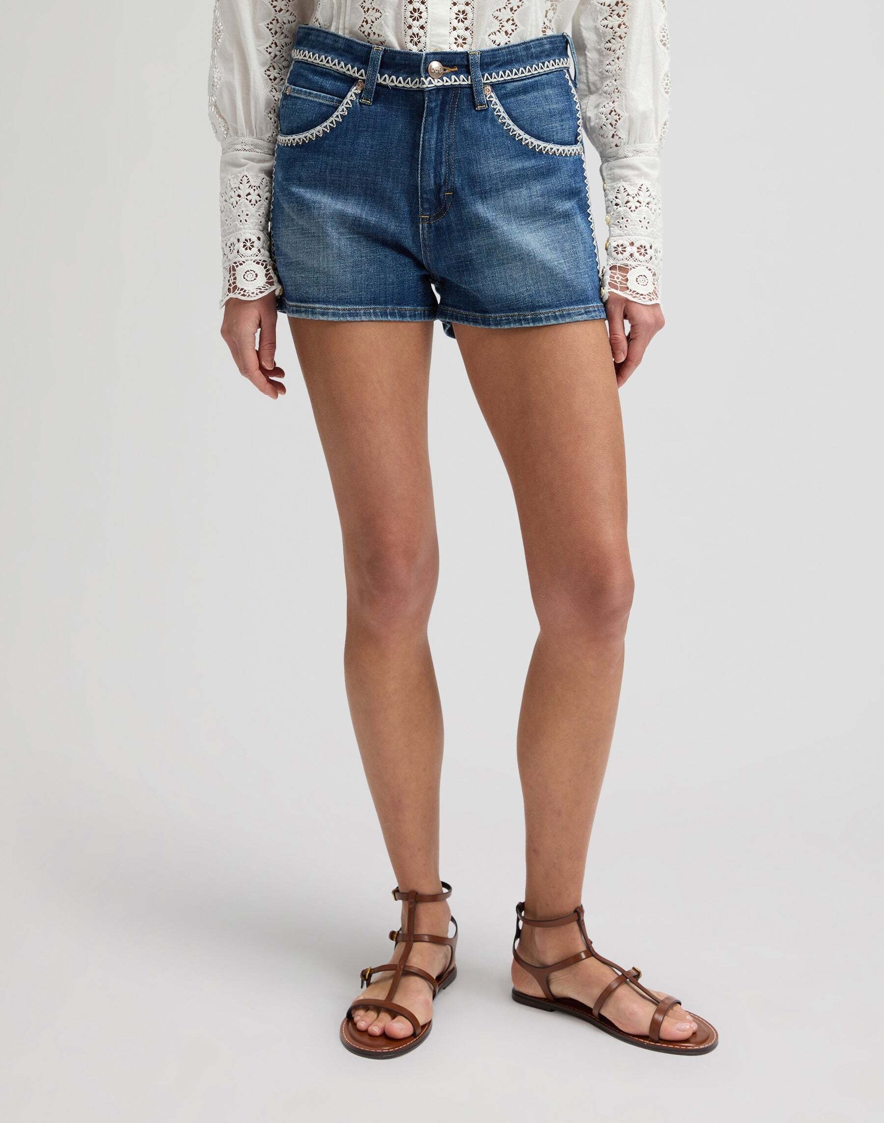 Lee® Slim-fit-Jeans »Lee Jeansshorts Zigzag Rider«