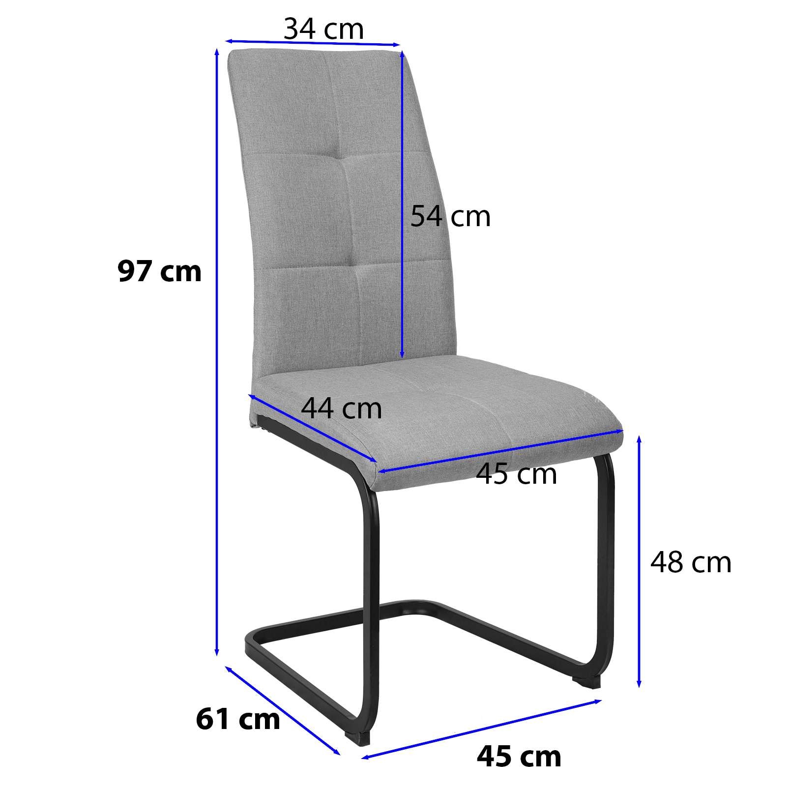 GOODproduct Esszimmerstuhl »Calgoty« (Set) 2 Stk.Freischwinger