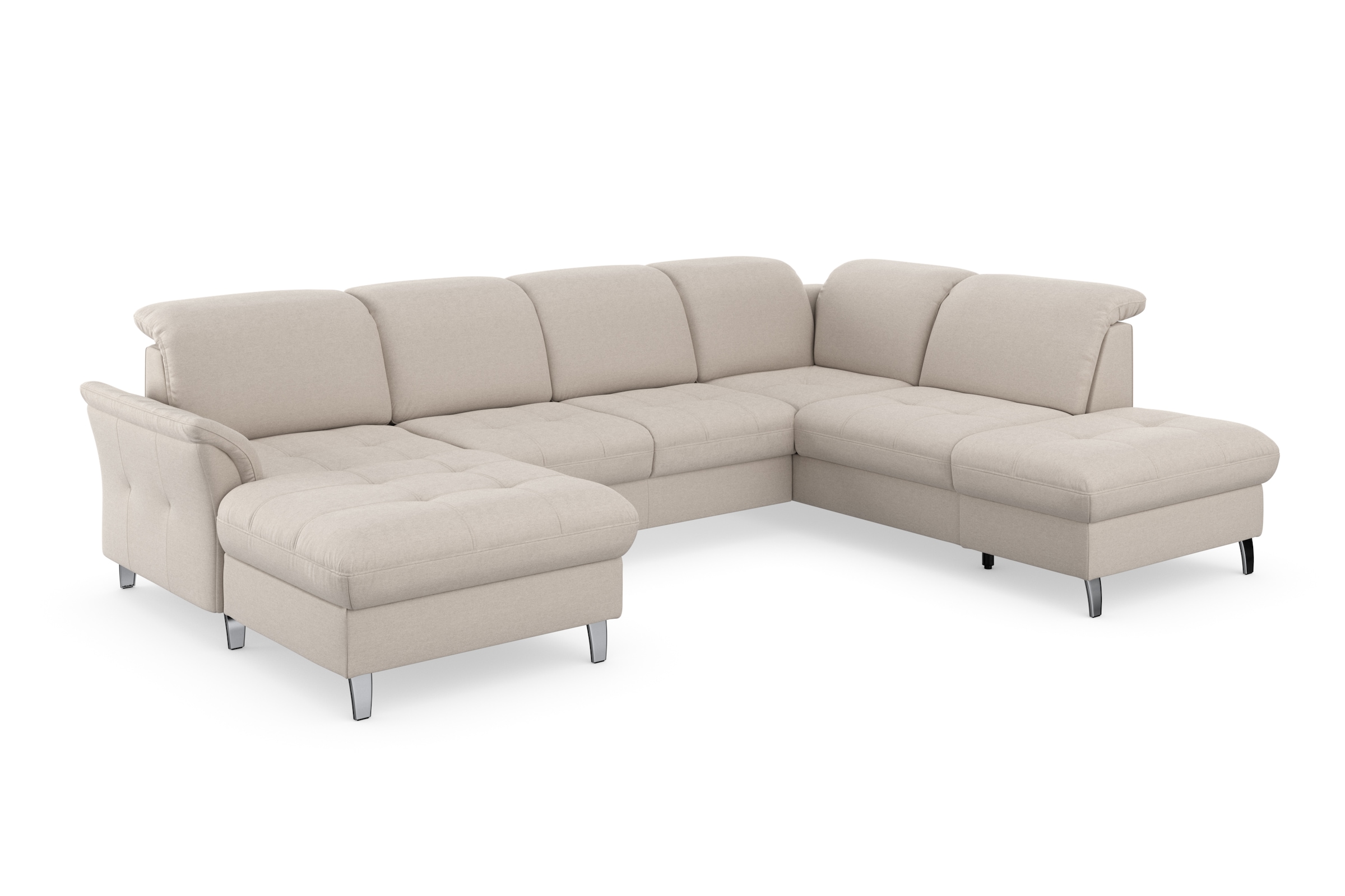 sit&more Paysage de salon »Maggiore U-Form« wahlweise mit Kopfteilverstellung, Bettfunktion und Stauraum