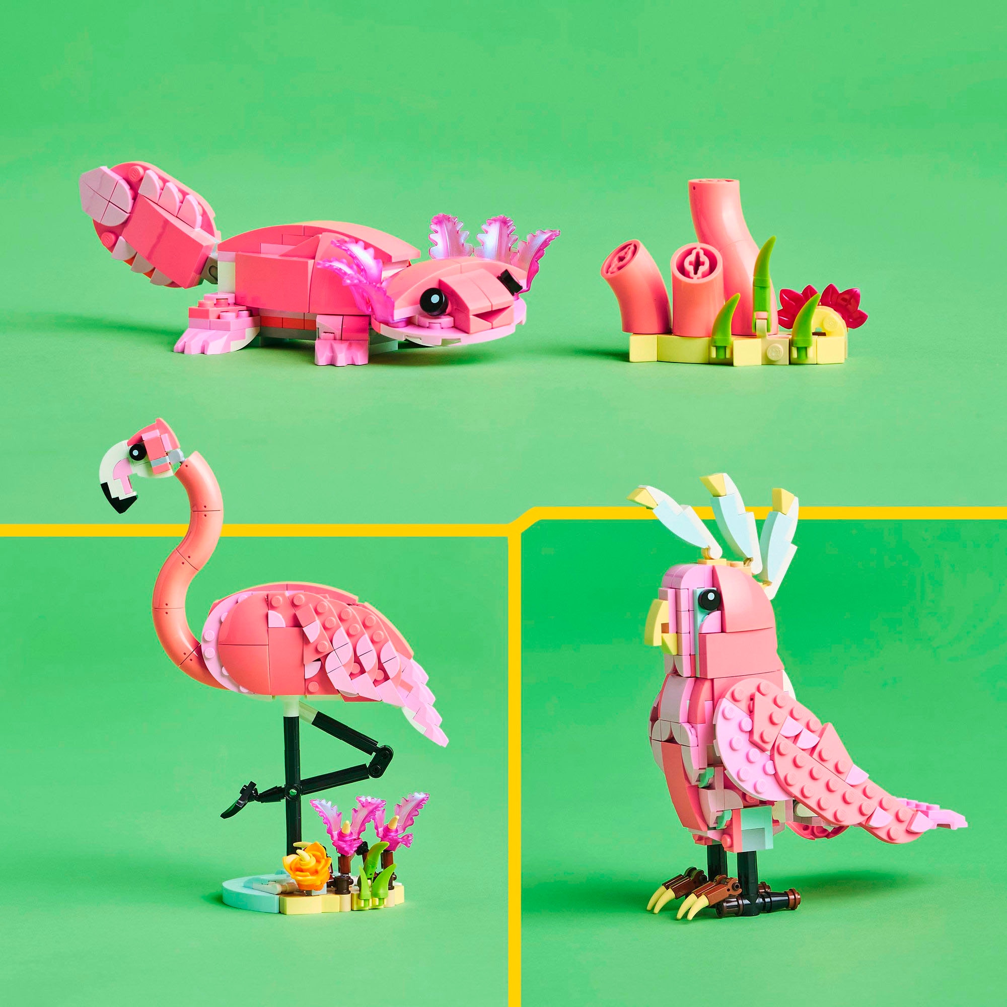 LEGO® Pions de construction »Wilde Tiere: Rosa Flamingo (31170), LEGO® Creator« Made in Europe