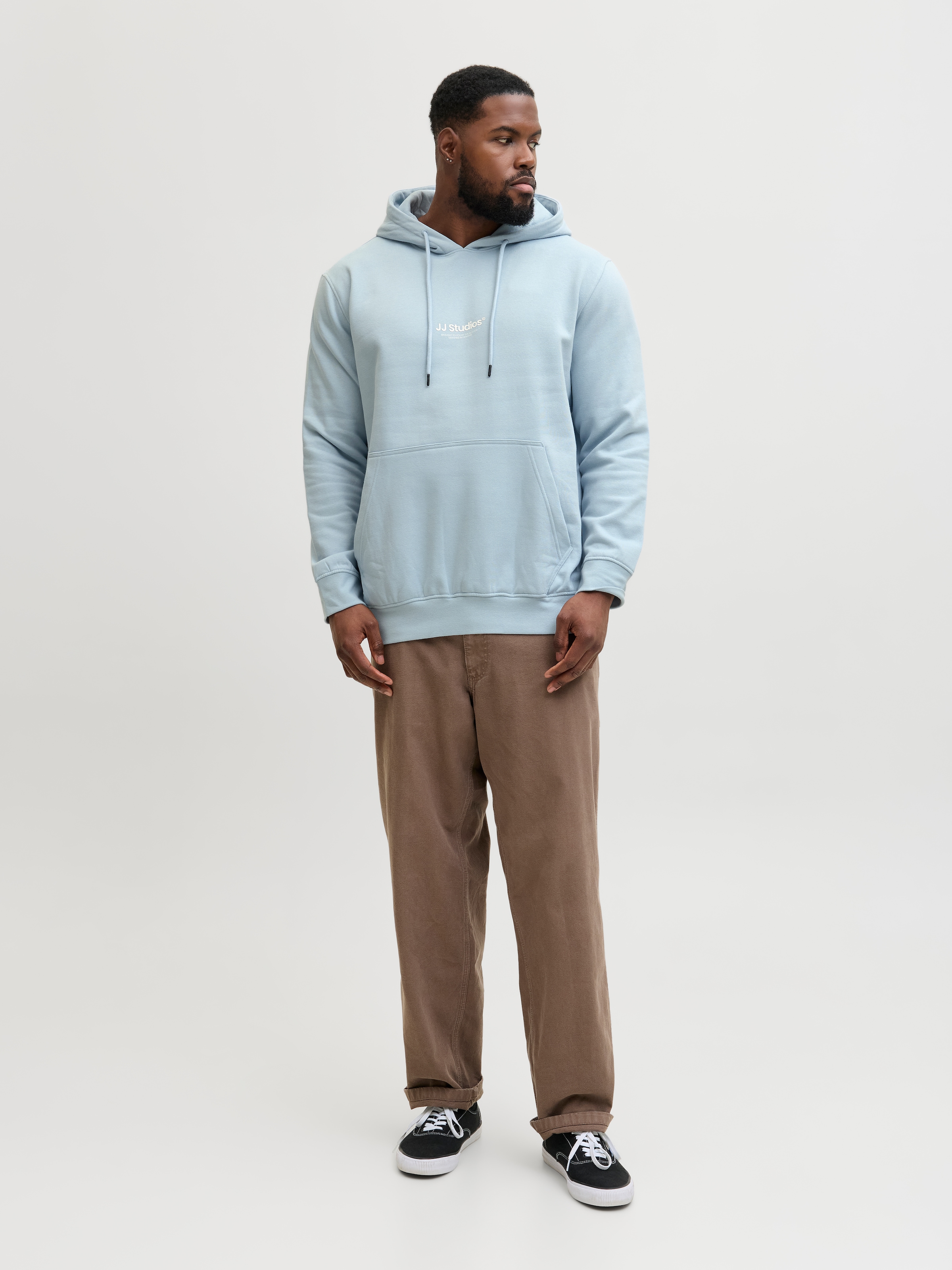Jack & Jones PlusSize 1100000002199 »JJESOHO SWEAT HOOD NOOS PLS«, avec marquage logo
