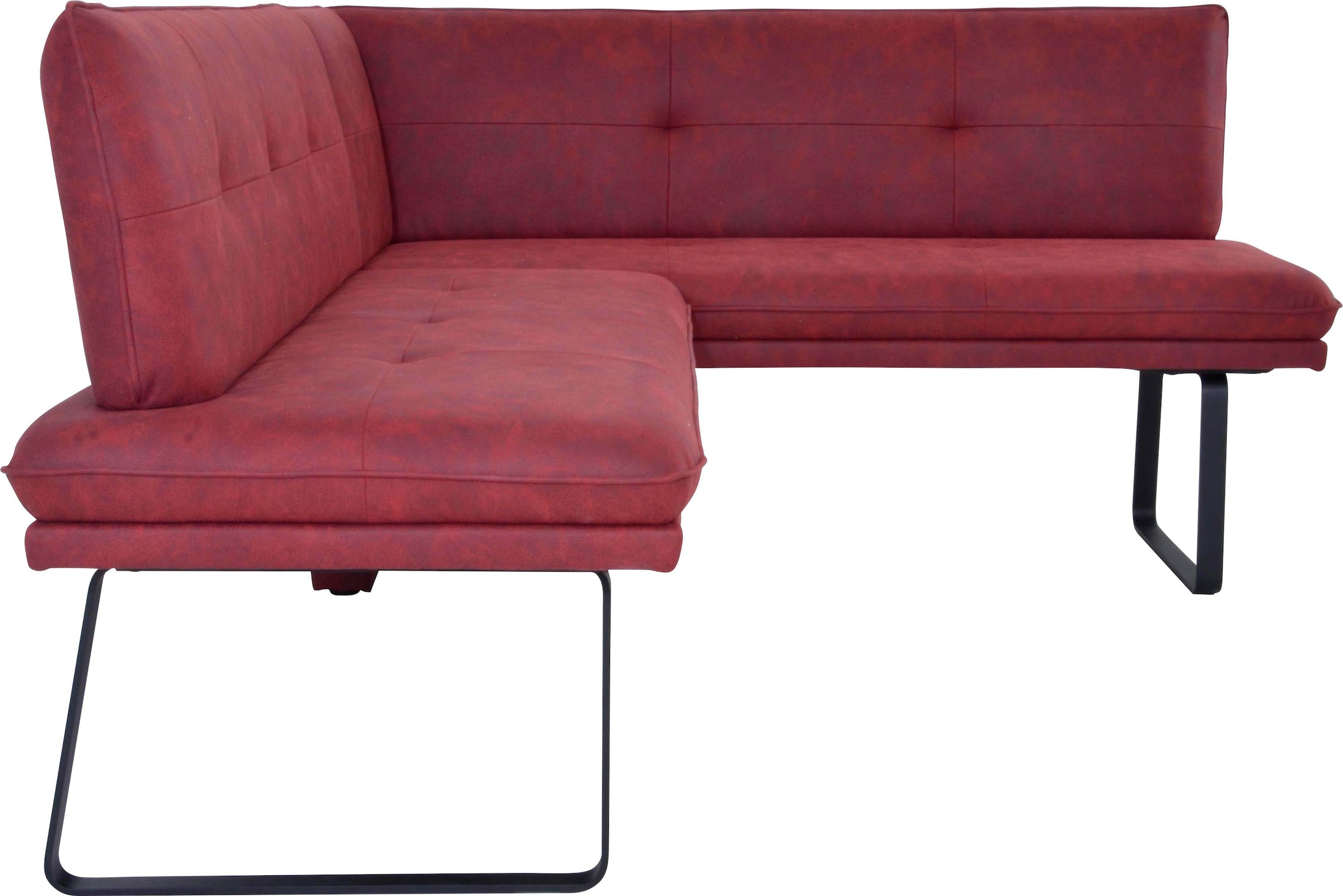 K+W Komfort & Wohnen Banc d'angle 1 cuis tlg. banquette d'angle rembourrée avec effet coussins pointus, assise et dossier matelassés