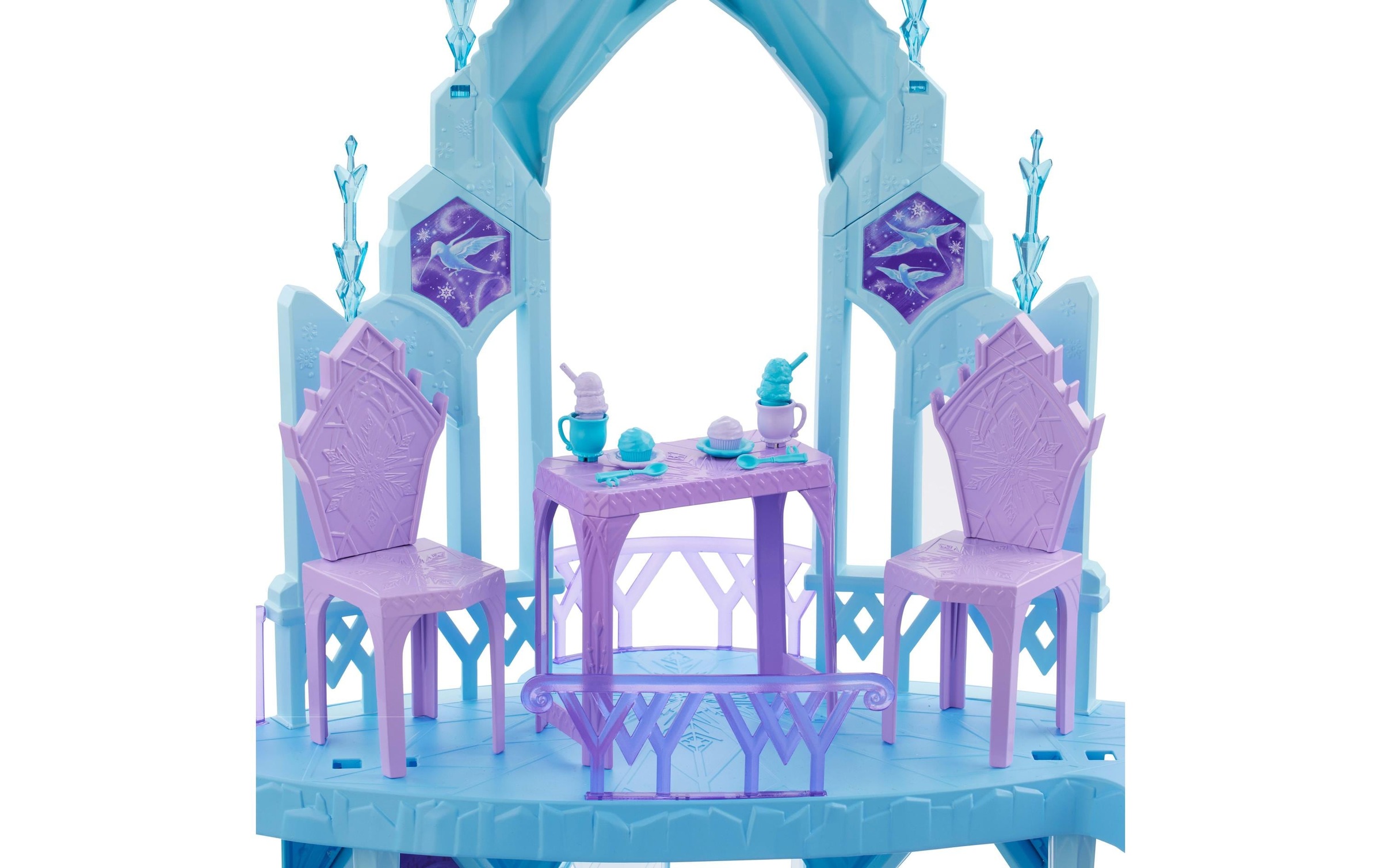 Disney Frozen Puppenhaus »Frozen Puppenhaus Elsa Ice Castle Playset« Elsas Eispalast mit Olaf, 5 Spielbereichen und 21 Zubehörteilen