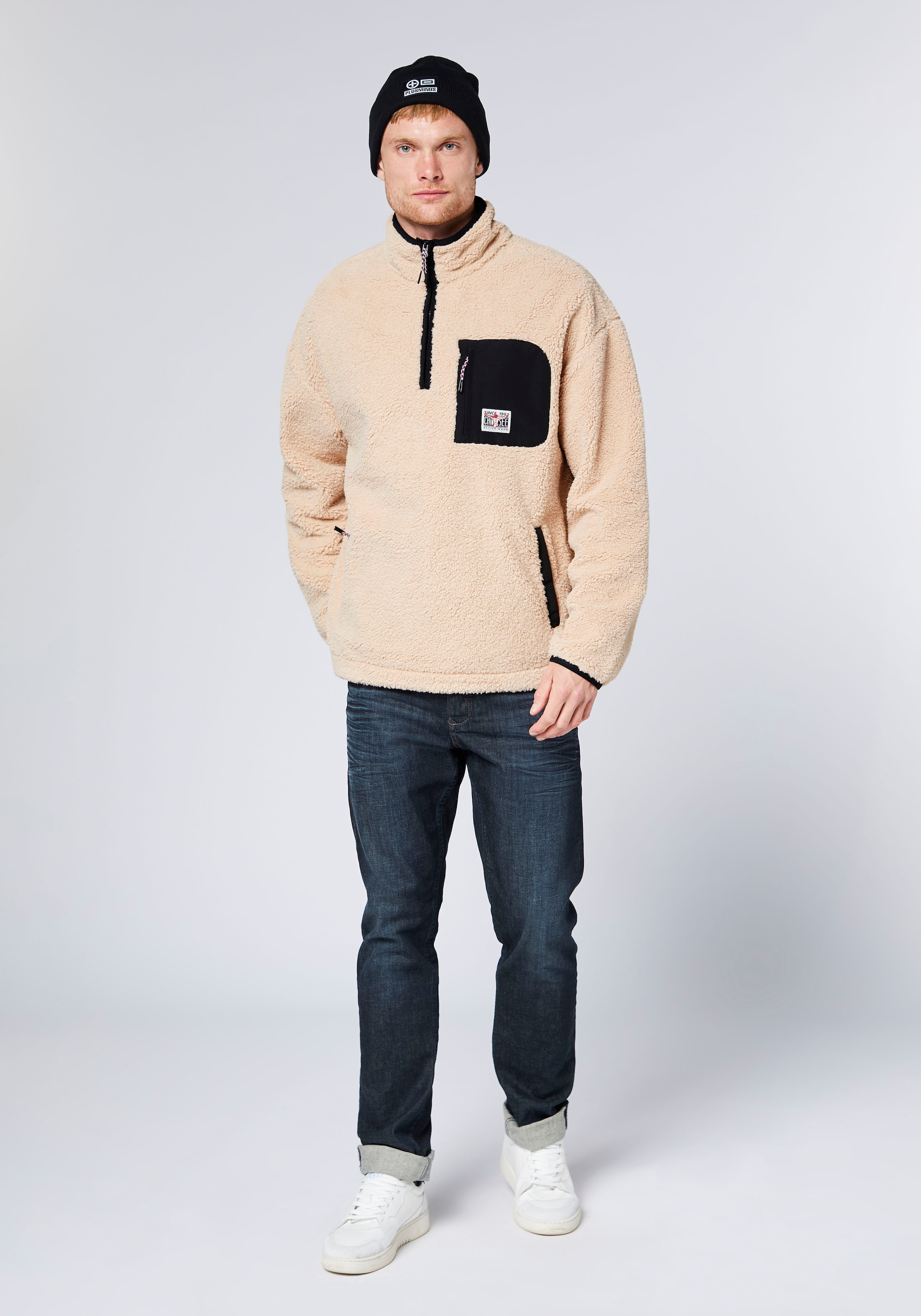 Chiemsee Pull en maille polaire »Teddyfleecepullover«