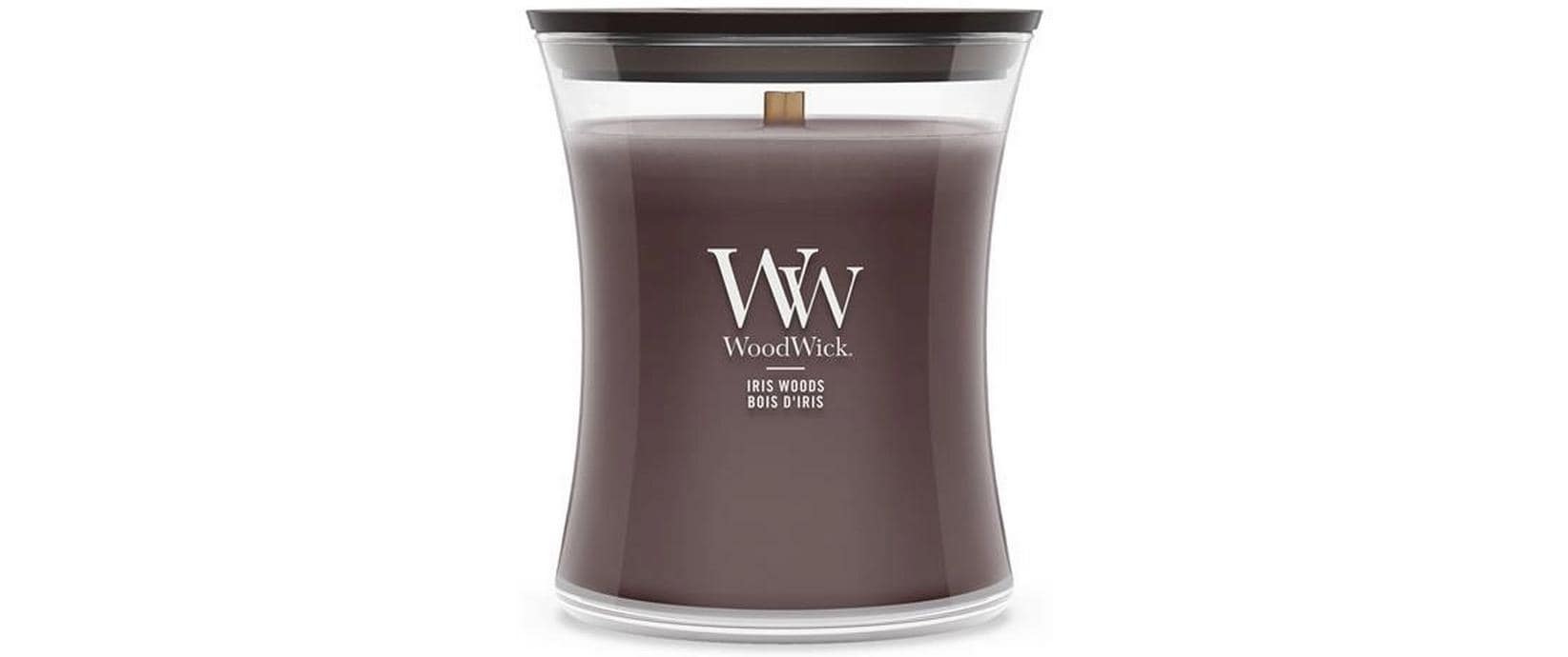 Woodwick Duftkerze »Iris Woods Medium Jar«
