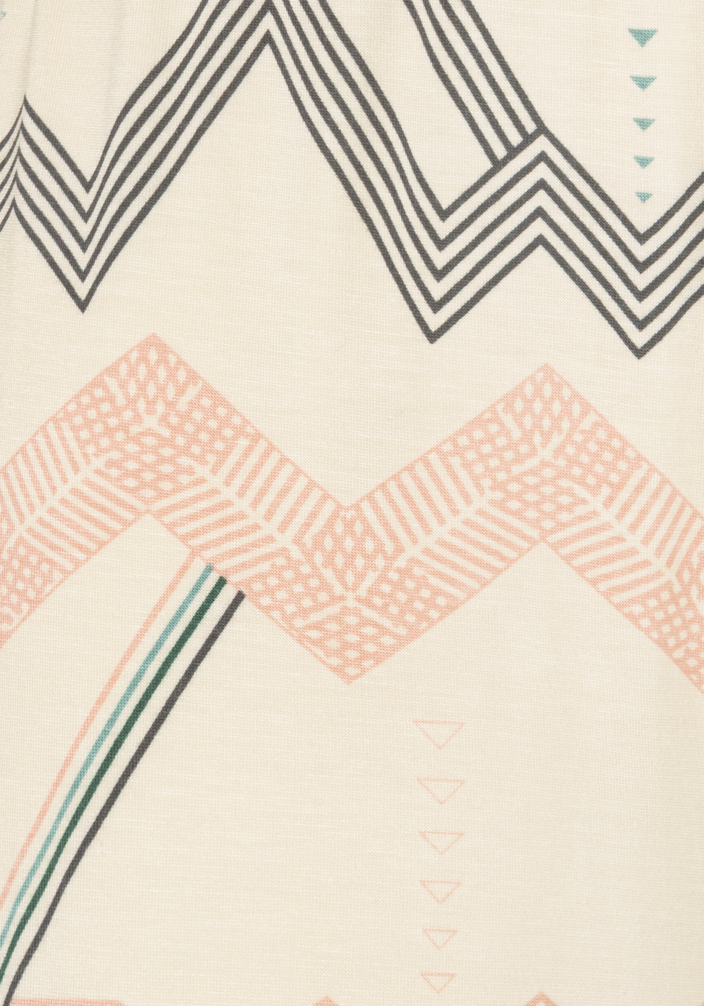 LASCANA Shorts de pyjama  avec motif graphique en zigzag