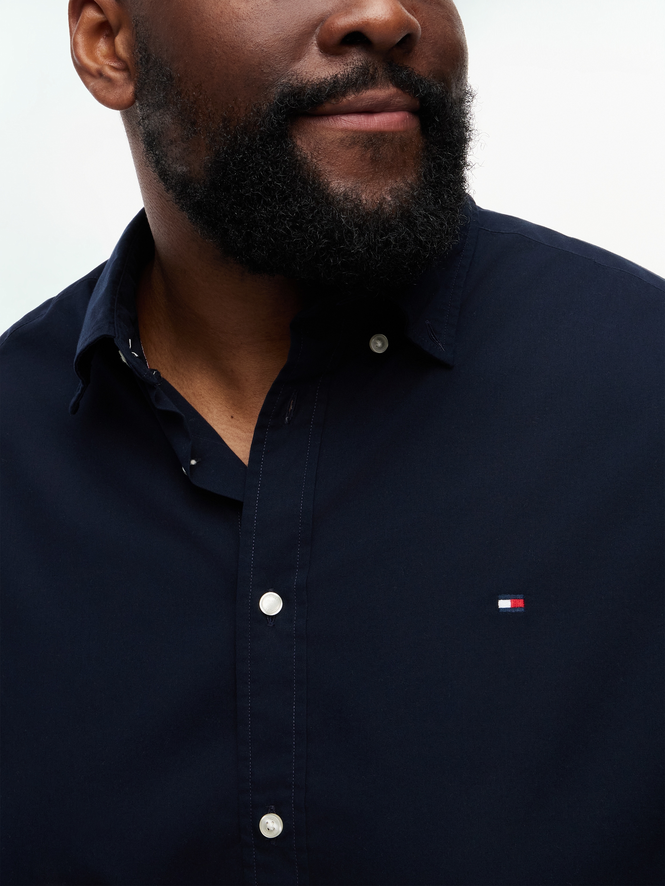 Tommy Hilfiger Big & Tall Kurzarmhemd »BT-FLEX POPLIN SOLID« Grosse Grössen