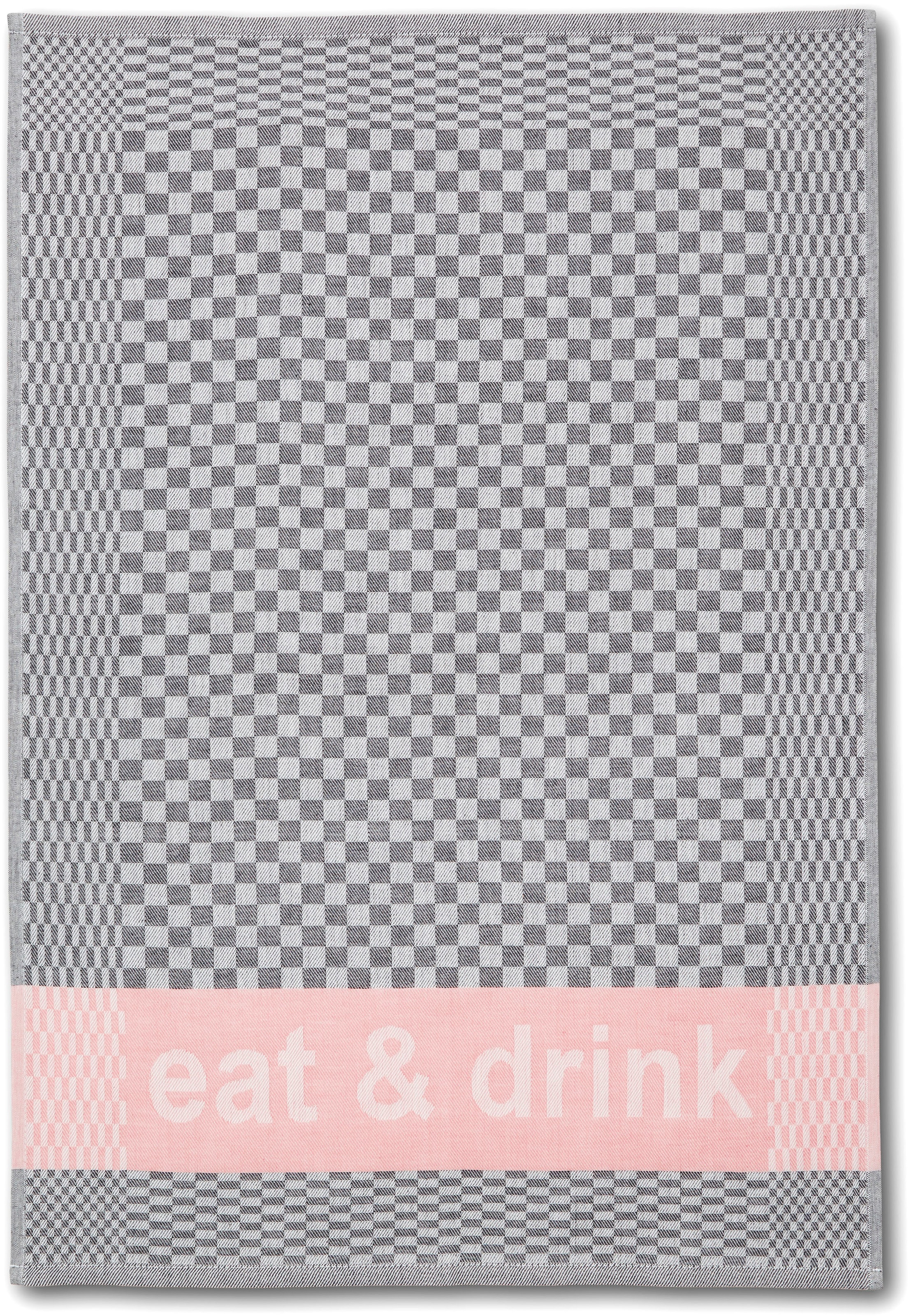 Dyckhoff Geschirrtuch »Eat & Drink, Masse je Tuch ca. 50x70 cm« mit drei verschiedenen Motiven