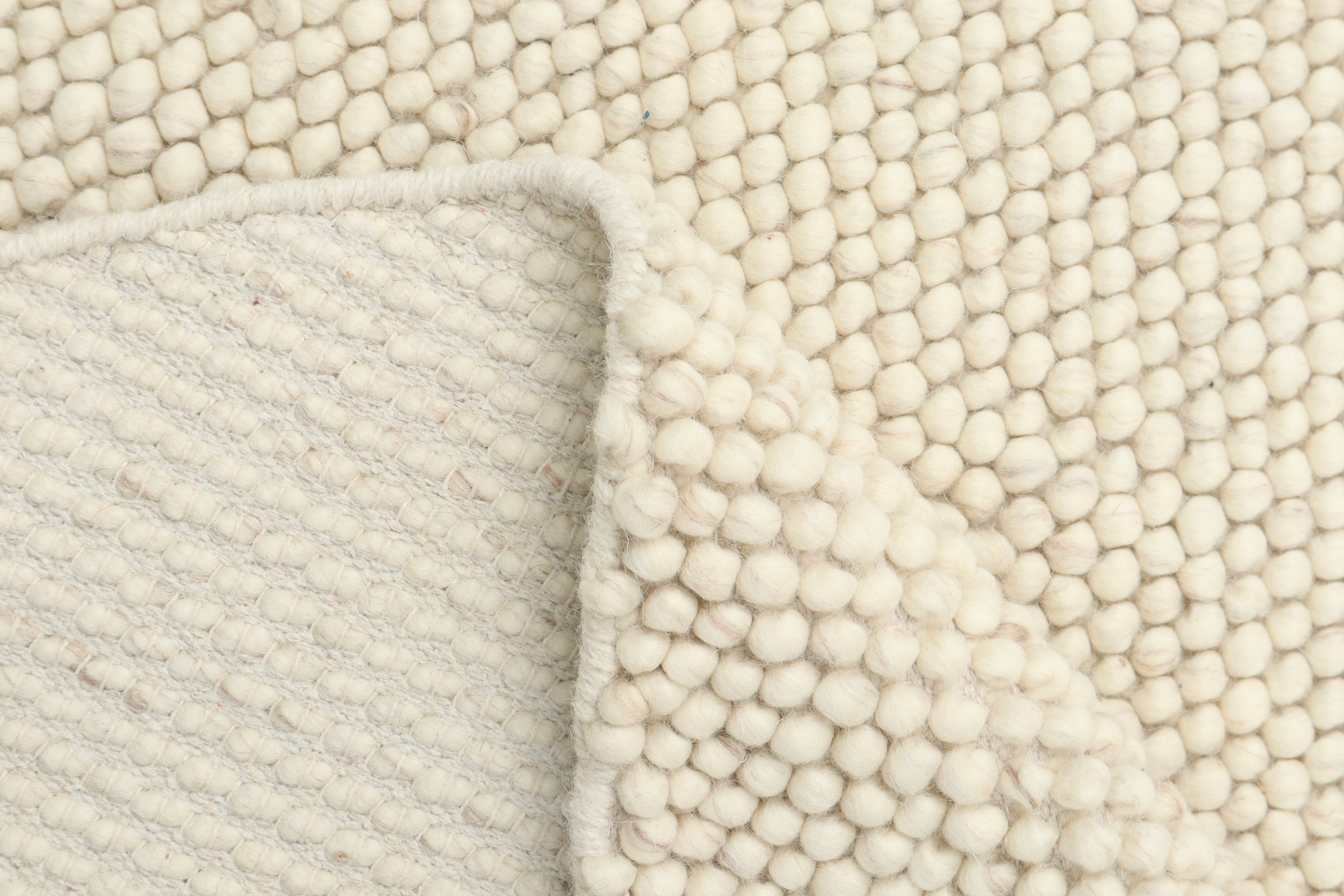 LeGer Home by Lena Gercke Teppich »Ainhoa, handgewebt, Wolle« rund 12 mm Höhe Teppich, Wohnzimmer, Schlafzimmer, Esszimmer