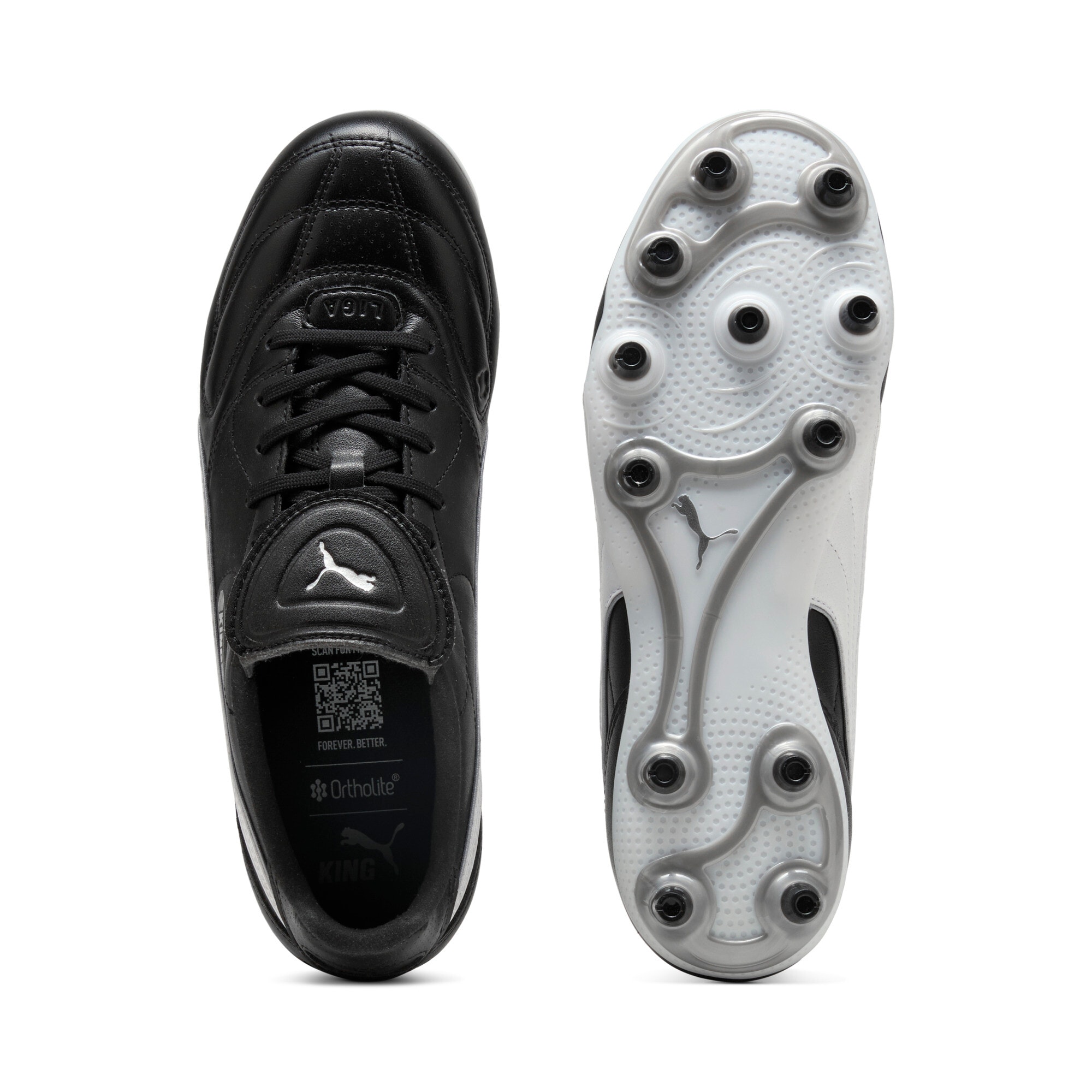 PUMA Chaussure de football »KING LIGA FG/AG«  für Rasenplätze und Kunstrasen, mit weichem Lederobermaterial