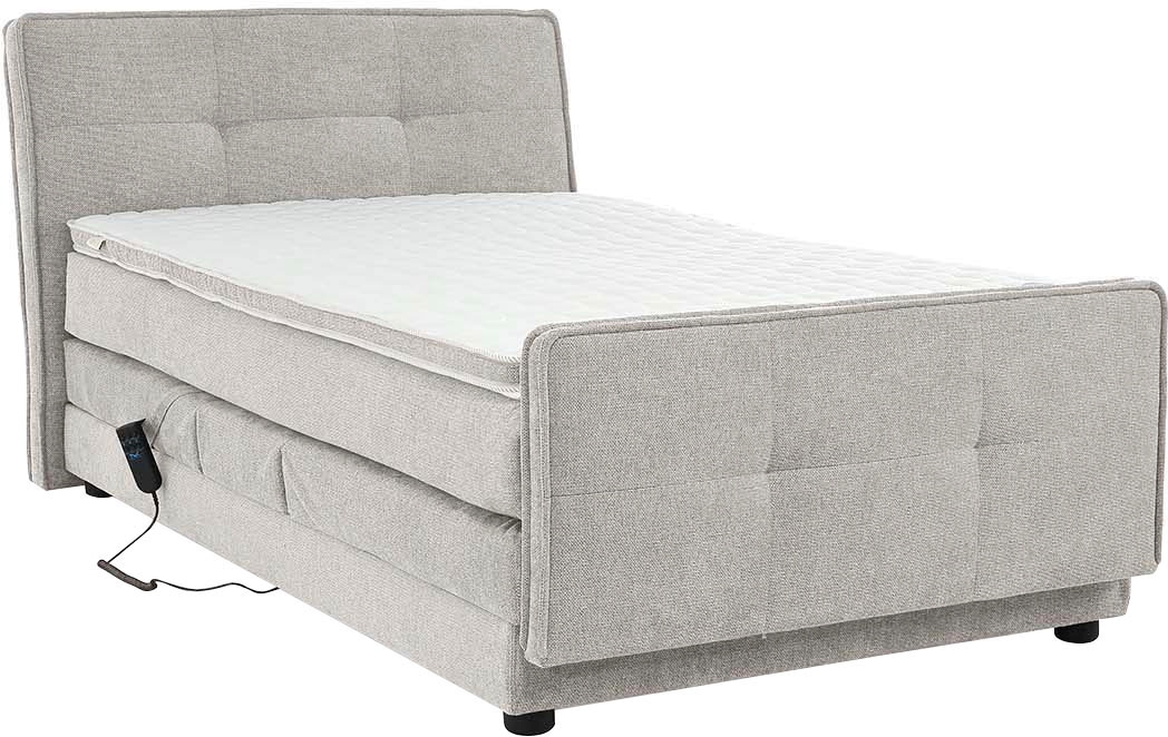 Jockenhöfer Gruppe Lit boxspring »Paloma, Kopf- und Fussteil elektromotorisch verstellbar« KS-Topper, incl. matelas TTFK 7 zones H4