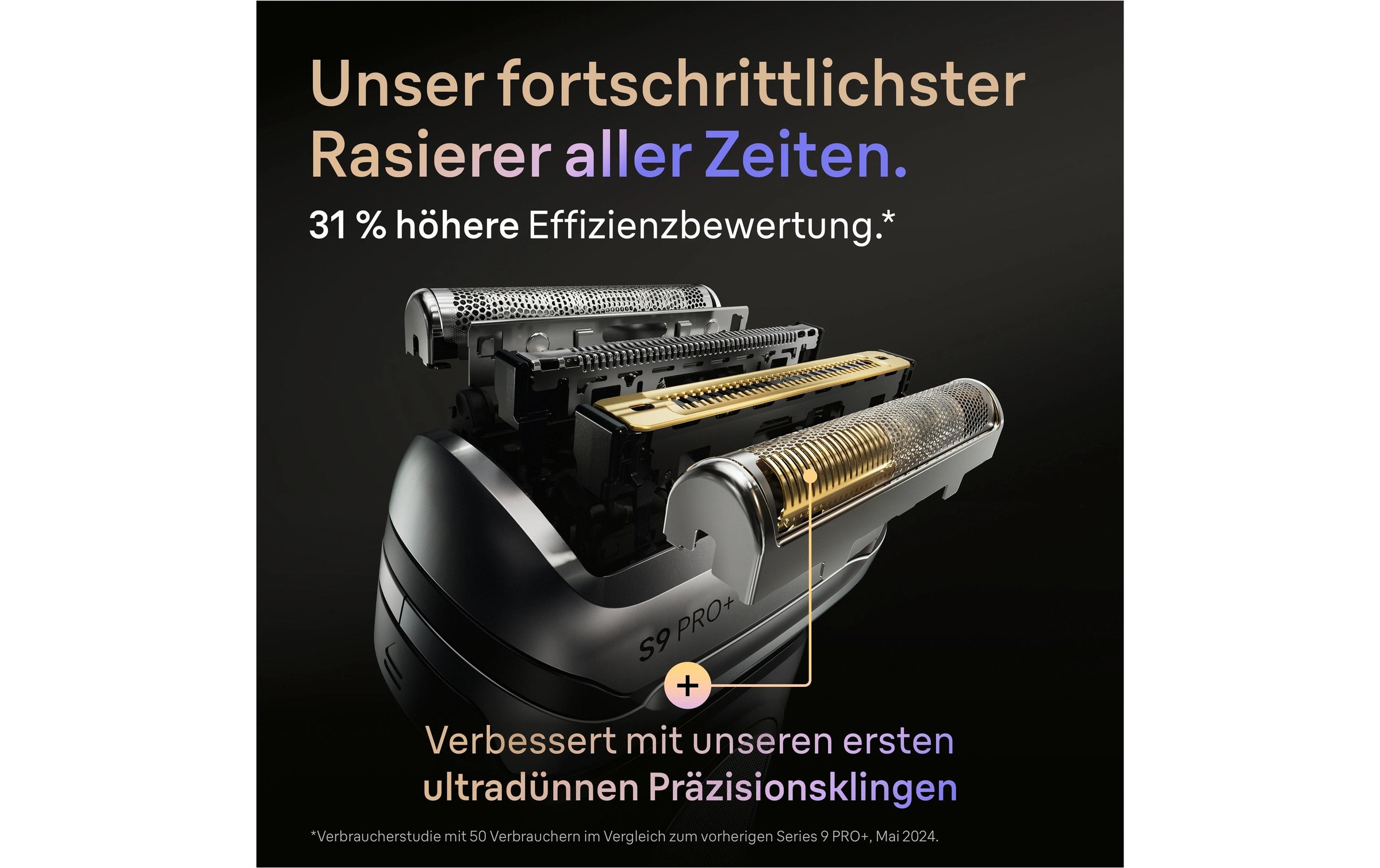 Braun Elektrogesichtshaarentferner »Series 9 Pro+ 9615s« Reinigungsstation