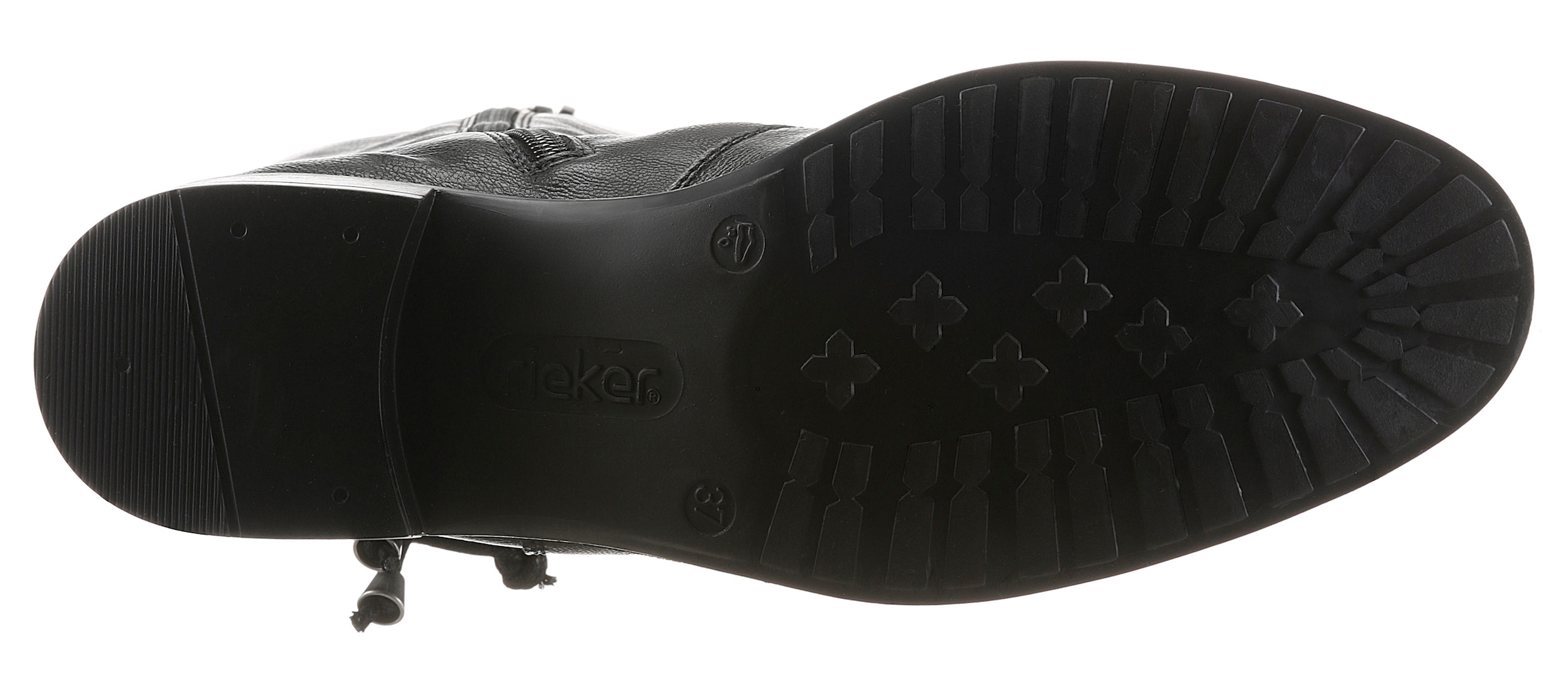 Rieker Reissverschlussstiefel  , Langschaftstiefel, Blockabsatz, Vario-Schaft und 2 Reissverschlüssen