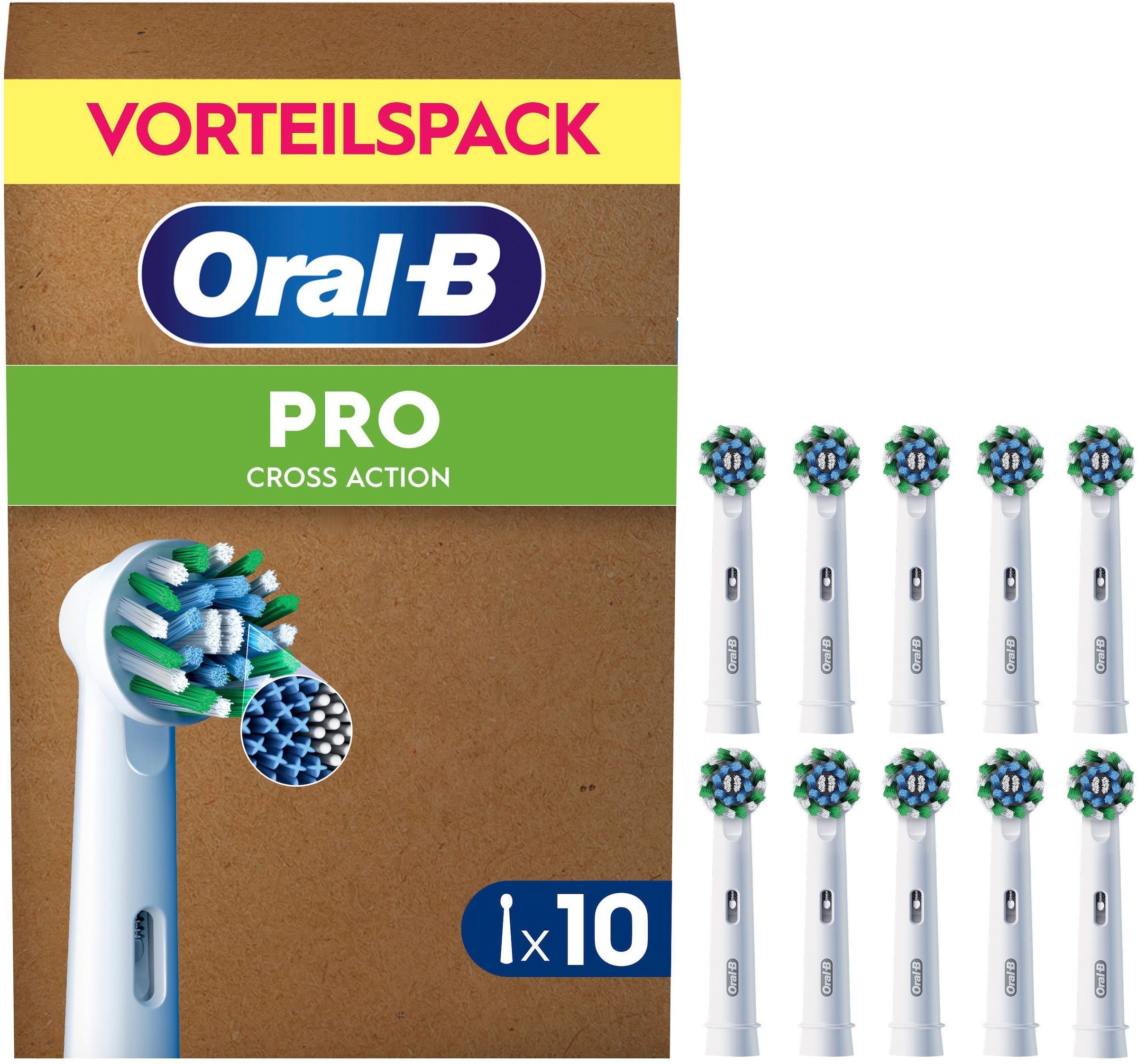 Oral-B Brosses à clipser »Pro CrossAction« poils en forme de X