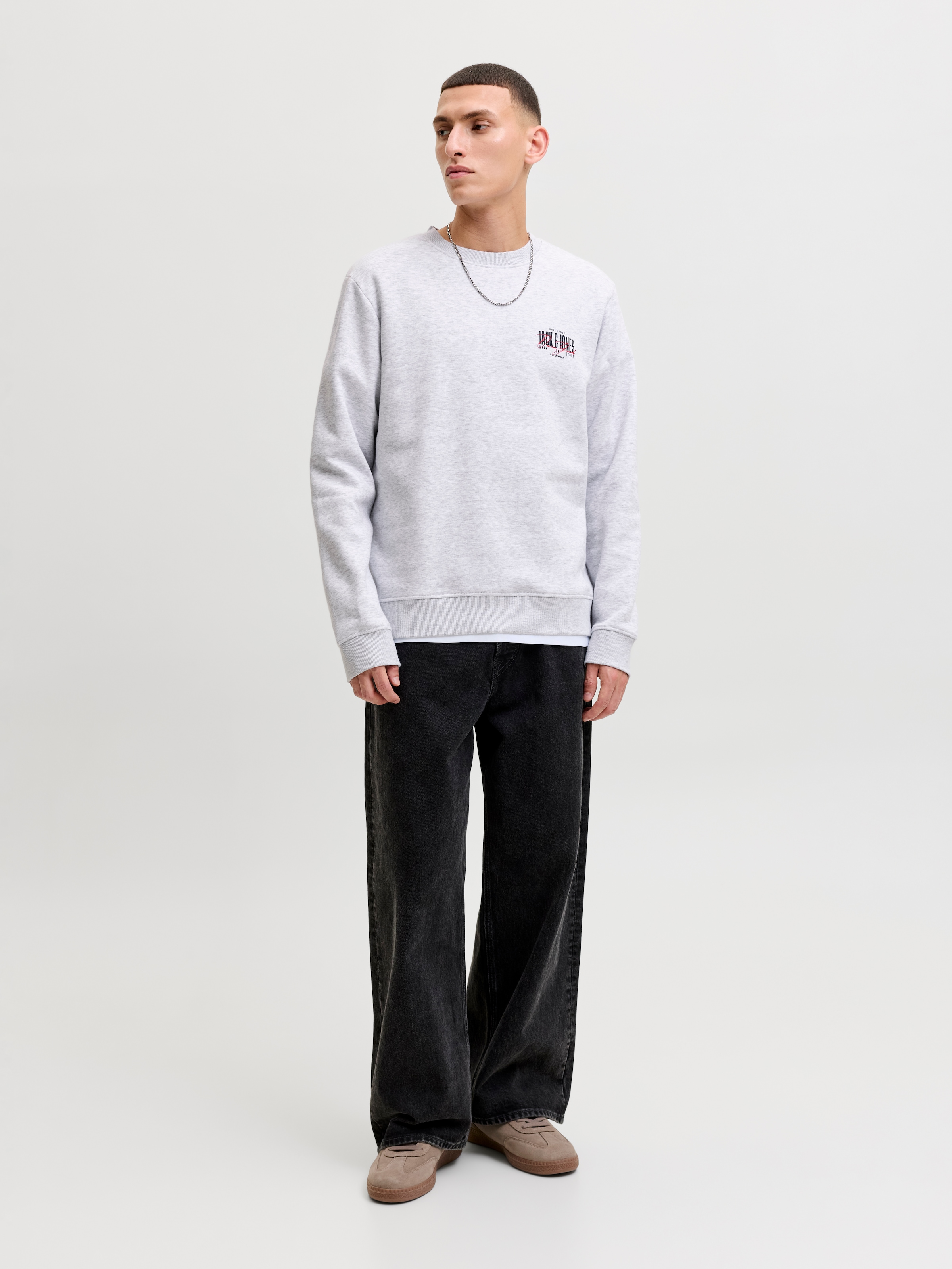 Jack & Jones Sweat-shirt »JJAERO SWEAT CREW NECK 3PK MP«, 3 mélange de matériaux,
