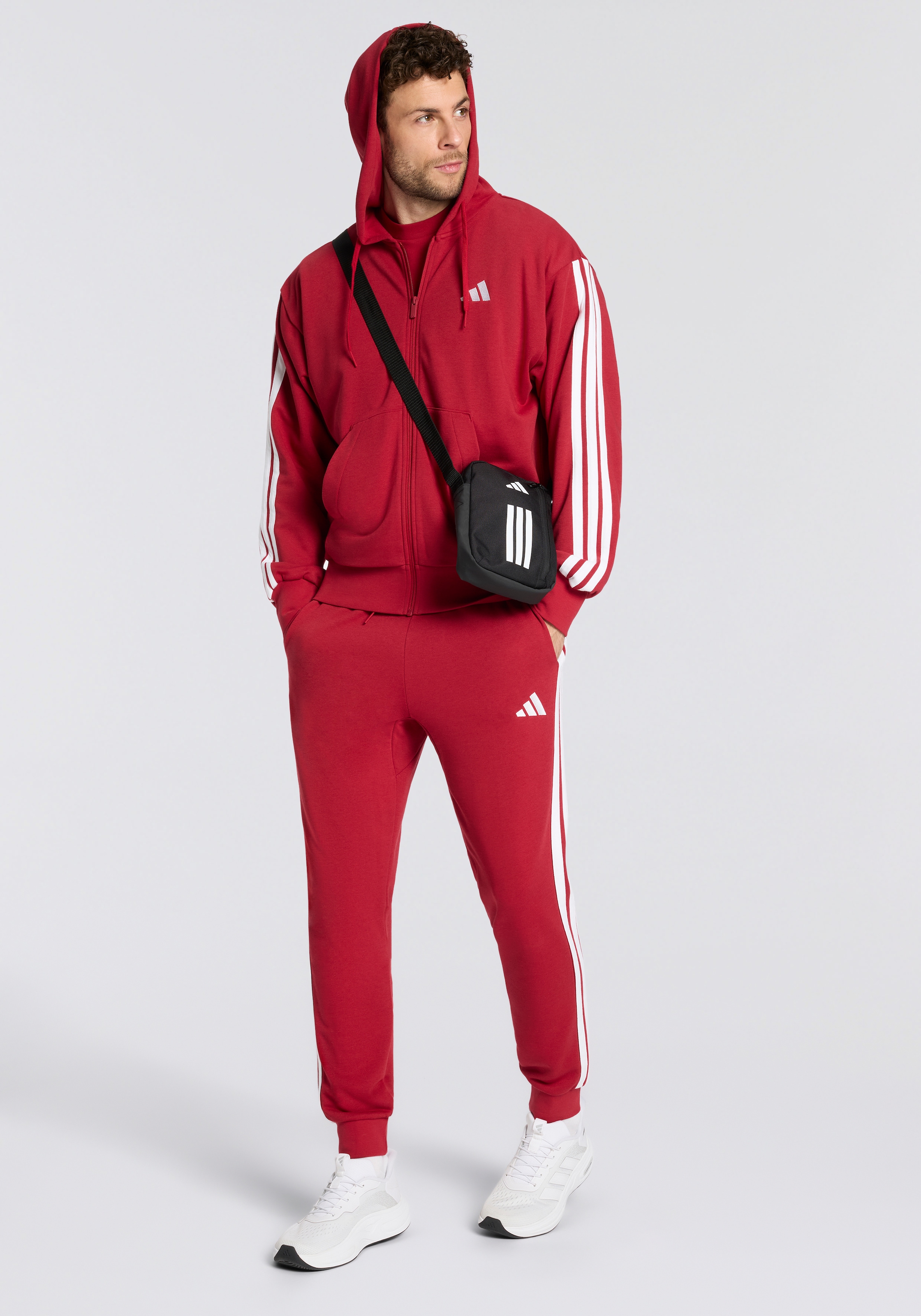 adidas Sportswear Sweat à capuche »ESSENTIALS 3-STREIFEN FRENCH TERRY«
