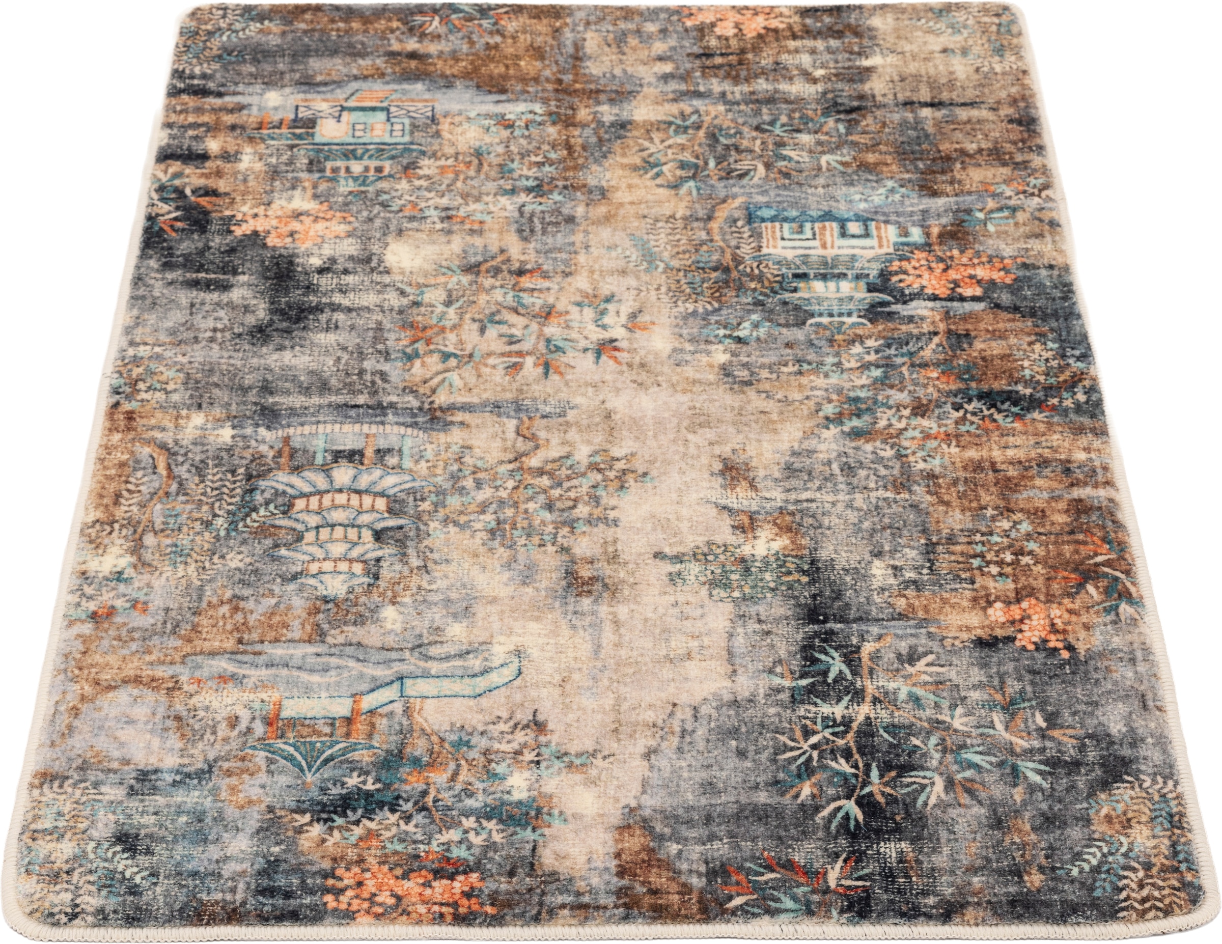 Gino Falcone Tapis de bain »Aquata GF-164, Badvorleger, Badezimmer Teppich« Höhe 5 mm Badteppich, bedruckt, rechteckig