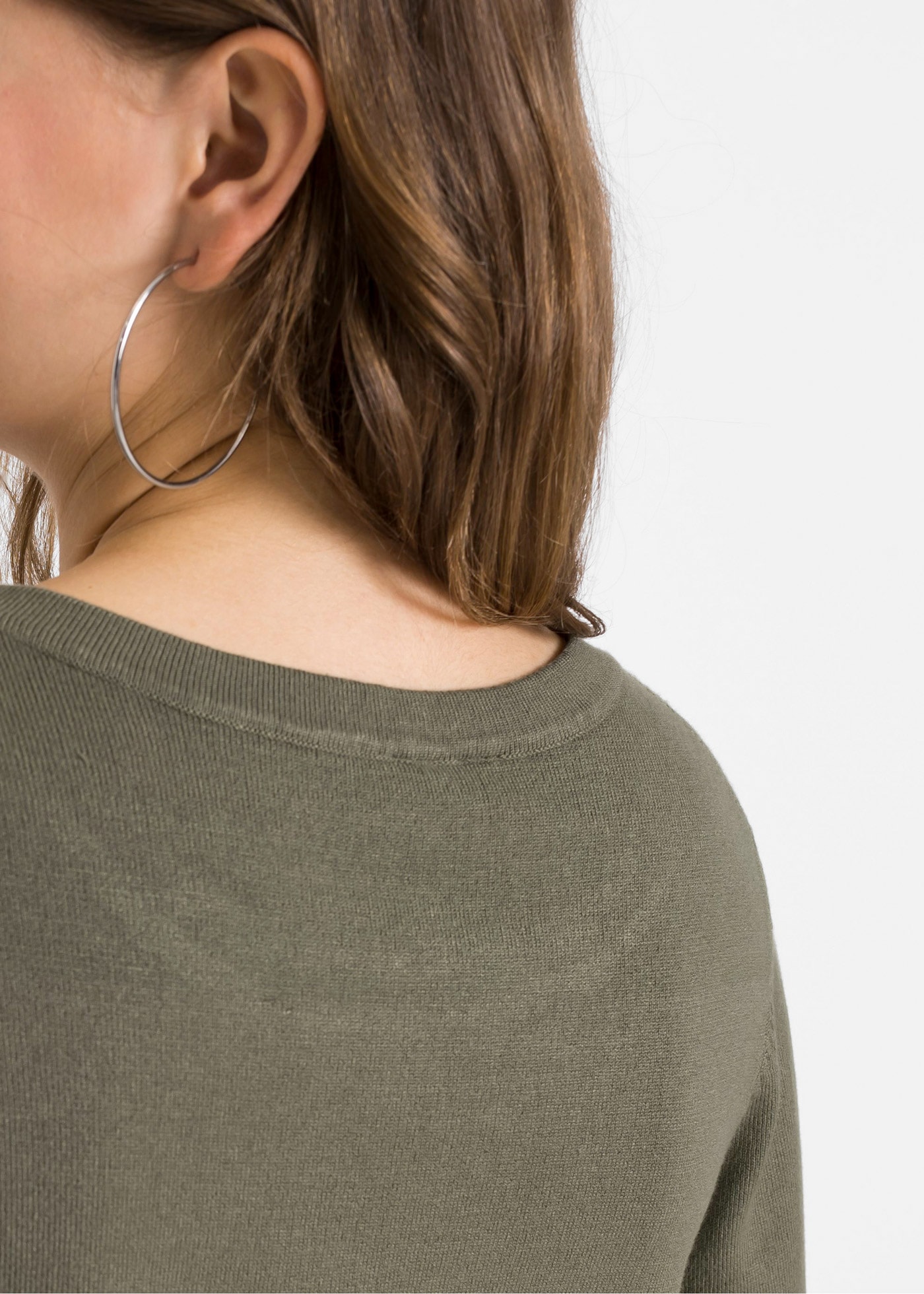 bonprix 2-in-1-Pullover »Feinstrickpullover mit Rockansatz« im Materialmix, mit geblümten Rockansatz, bequem