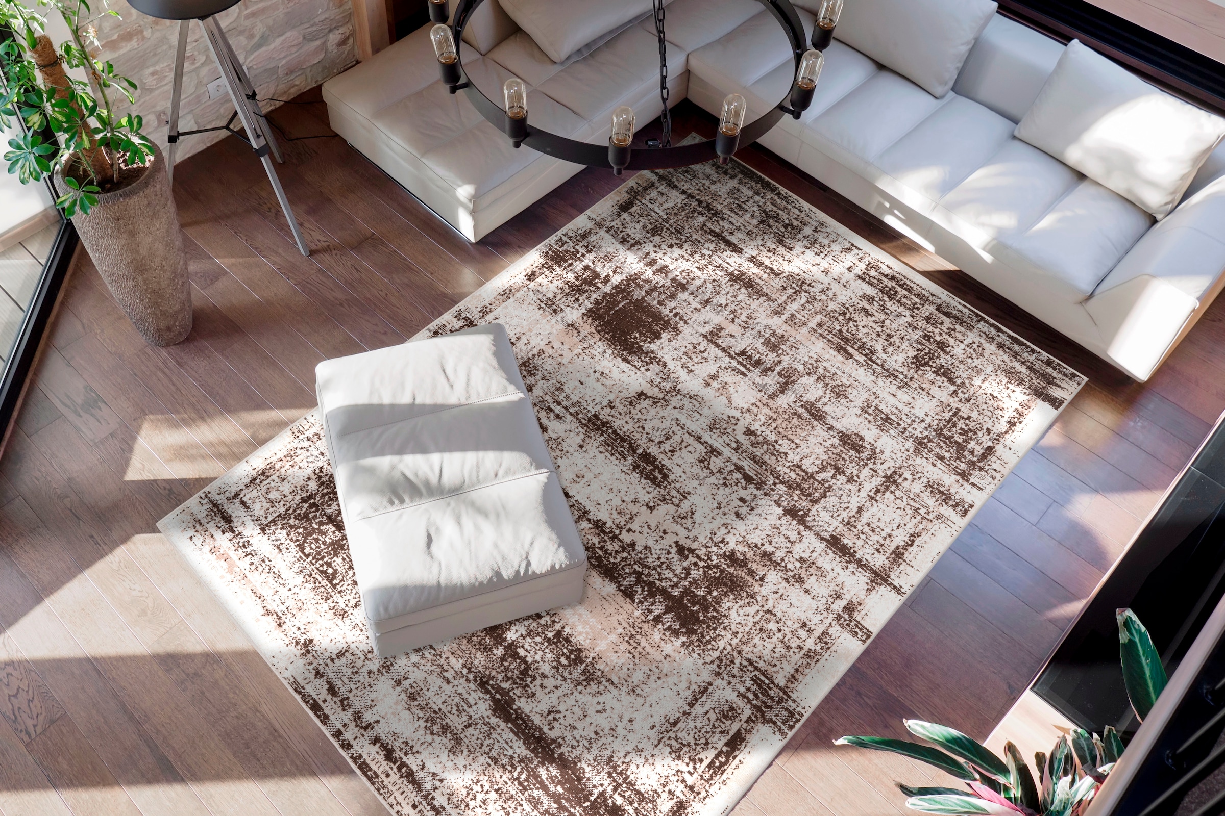 me gusta Teppich »Ariya 225« rechteckig 6 mm Höhe Flachflor, gekettelt, Wohnzimmer