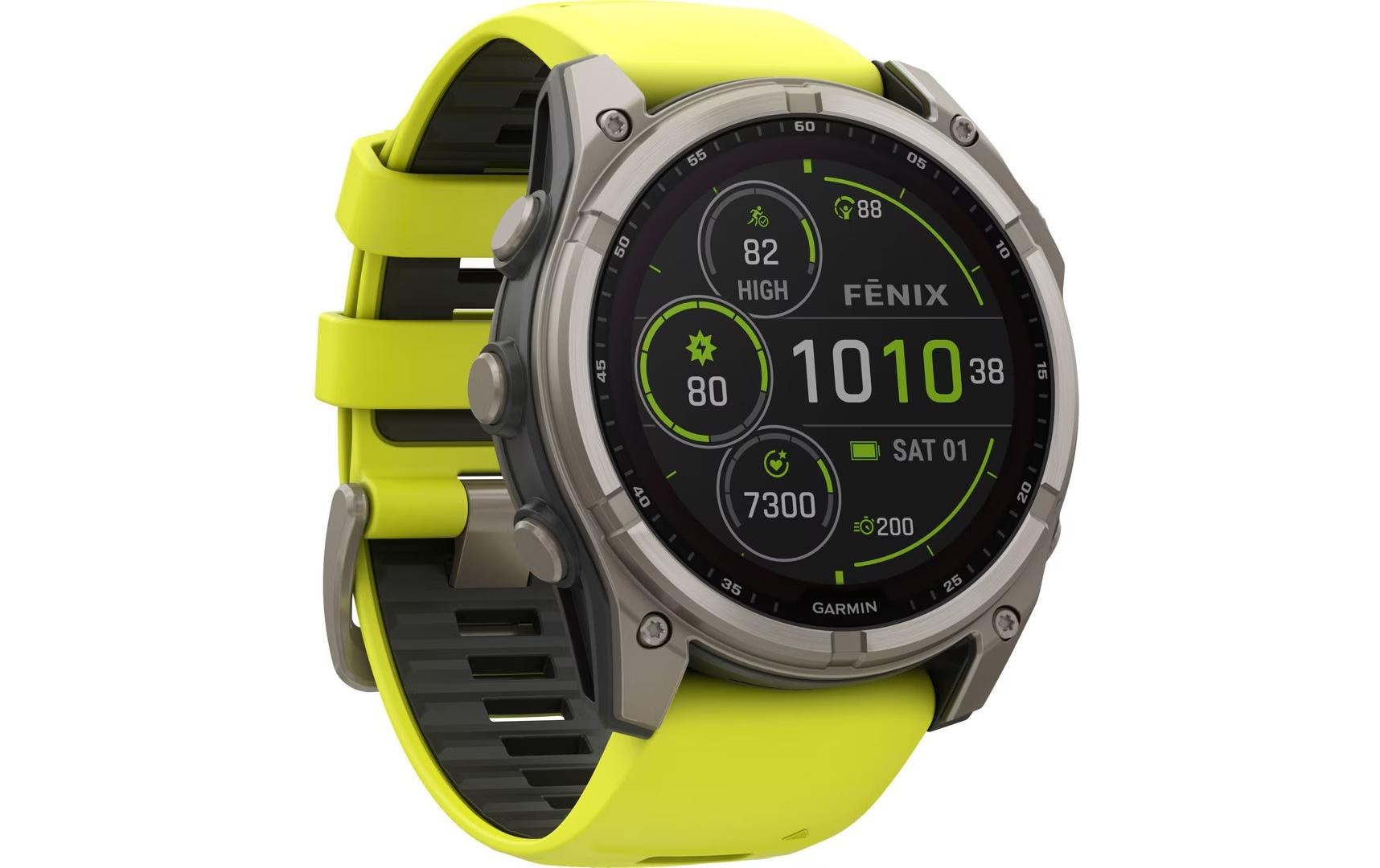 Garmin Smartwatch »Fenix 8 Solar Sapphire«(/ 1,4 ″)