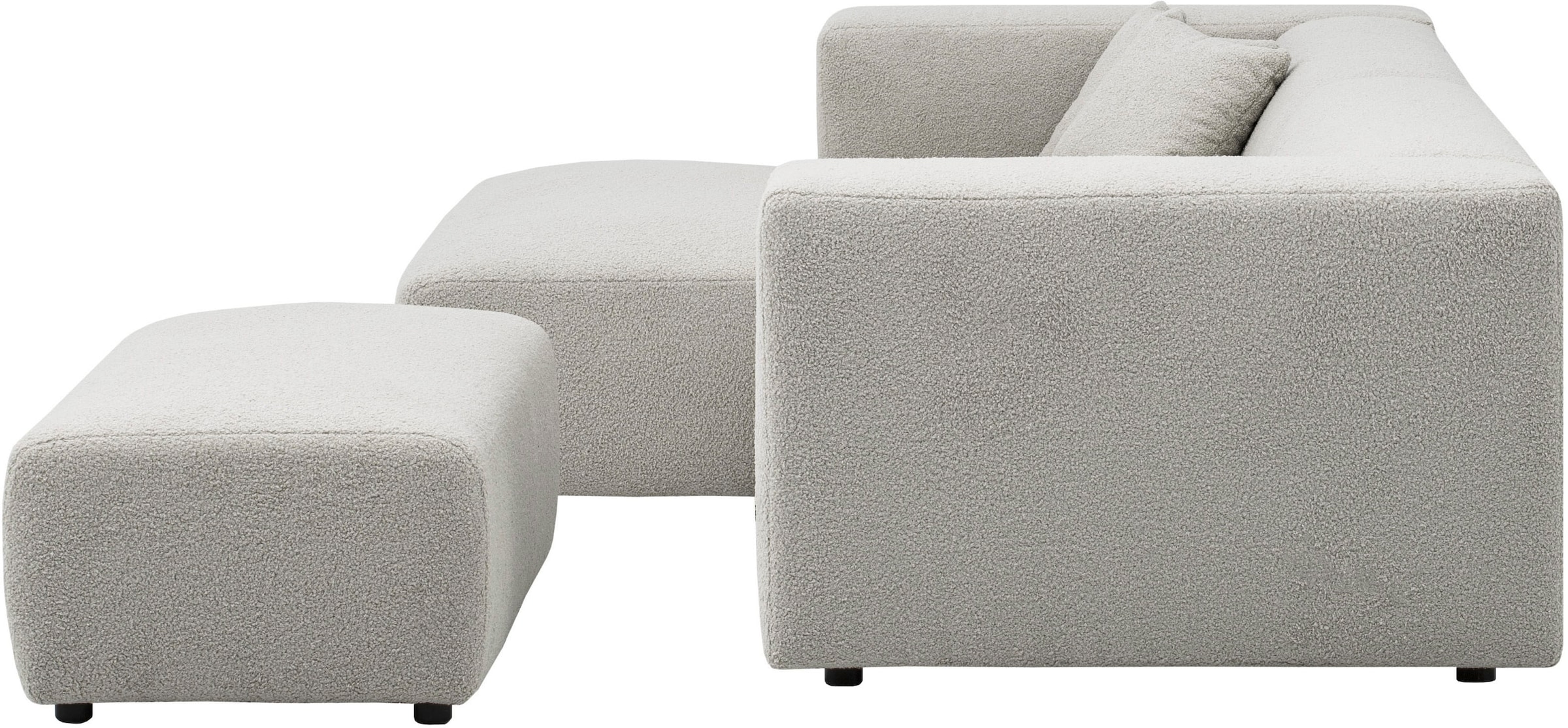 Home affaire Polsterecke »BAKELS, Ecksofa-Set mit Hocker, L-Form mit Schlaffunktion« Ecksofa-Set (incl. Hocker) im trendigen Megacord
