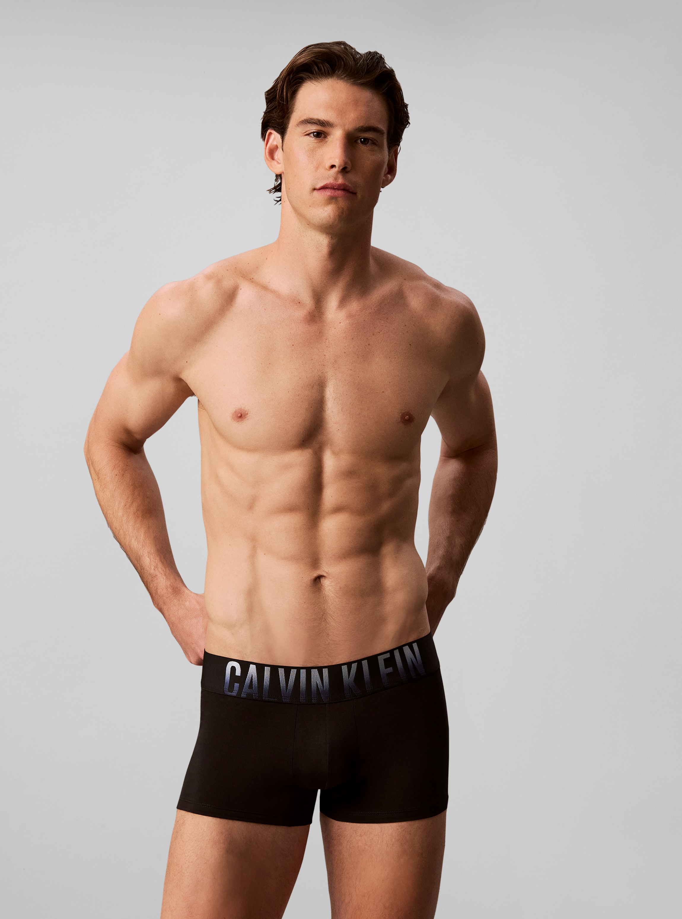 Calvin Klein Underwear Tronc Paquet, pack de 3,  avec ceinture stretch à logo