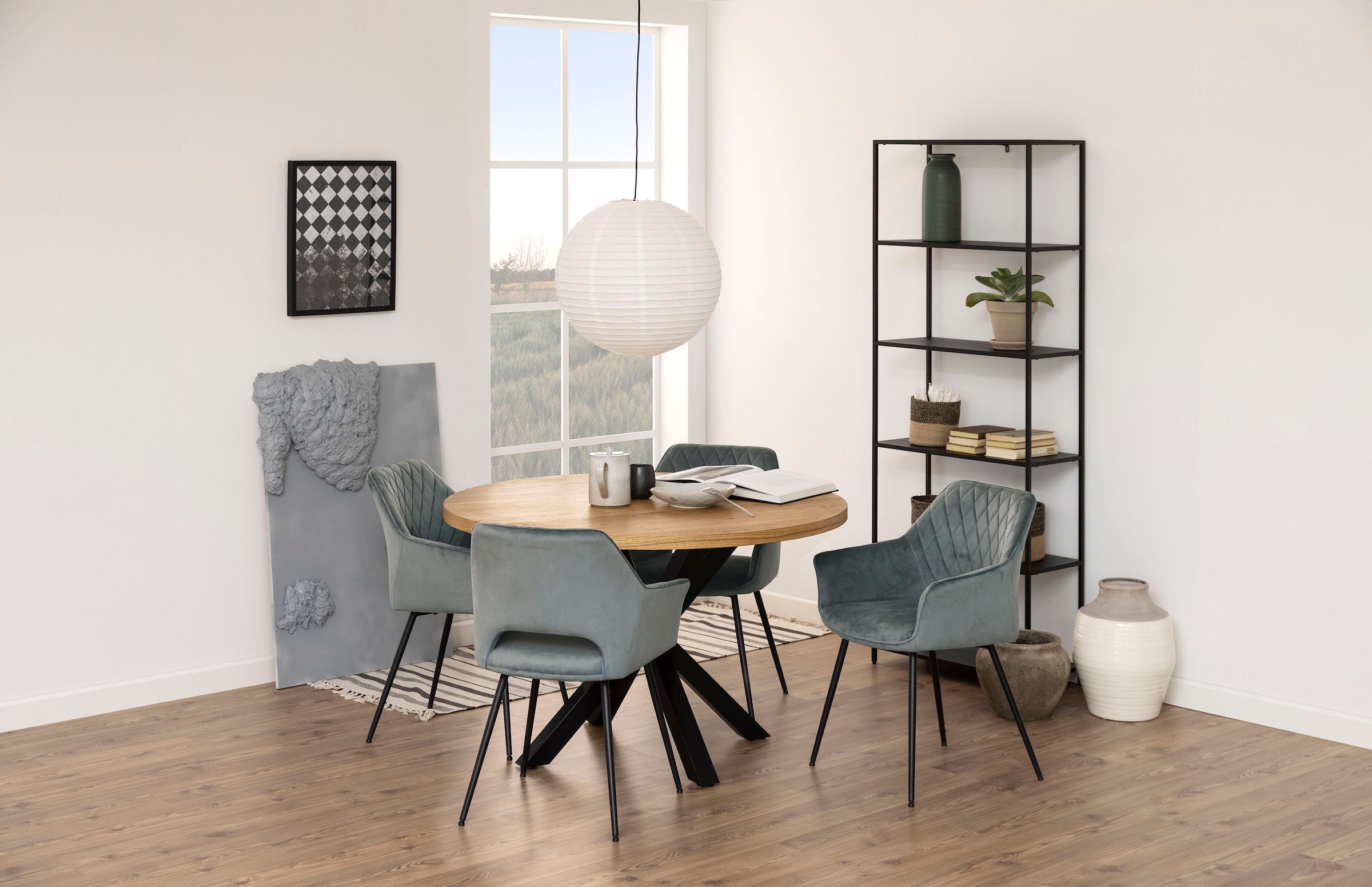ACTONA GROUP Bücherregal »New York« Regal, aus einem Metallgestell in gradliniger Optik, Höhe 185 cm