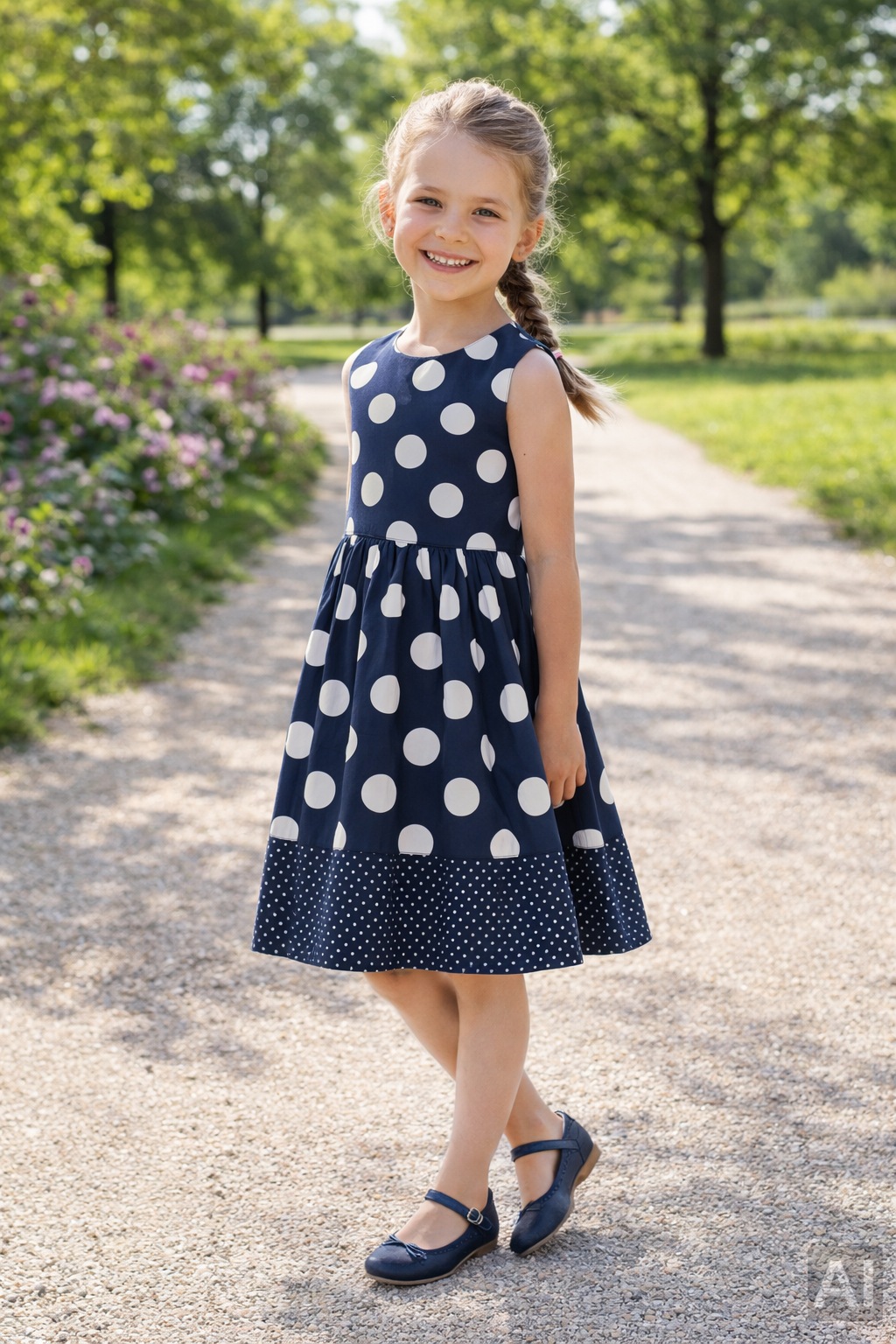 happy girls Sommerkleid mit Knopfleiste im Rücken