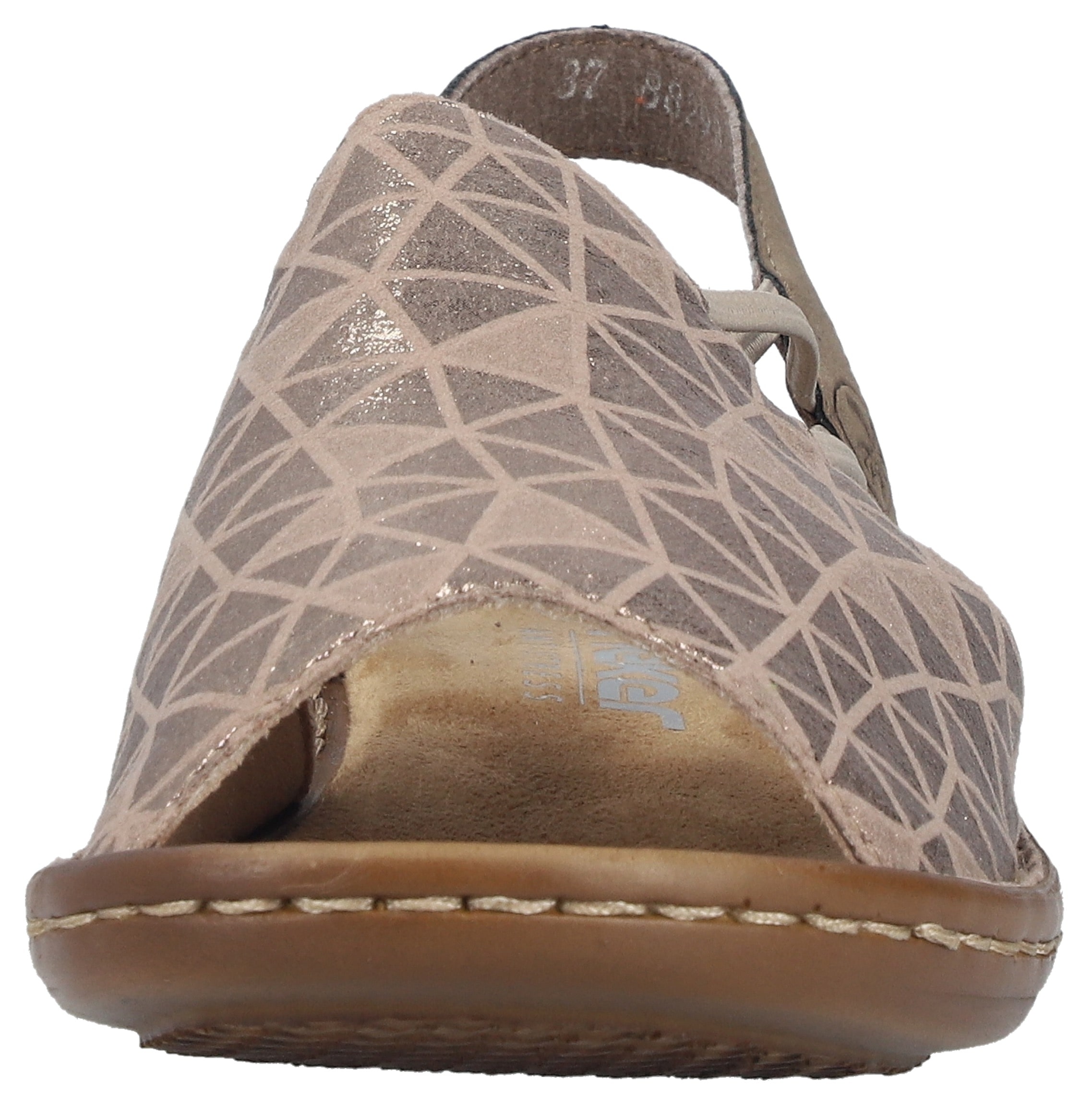 Rieker Sandale  chaussure d'été, sandale, talon compensé, avec bandes élastiques