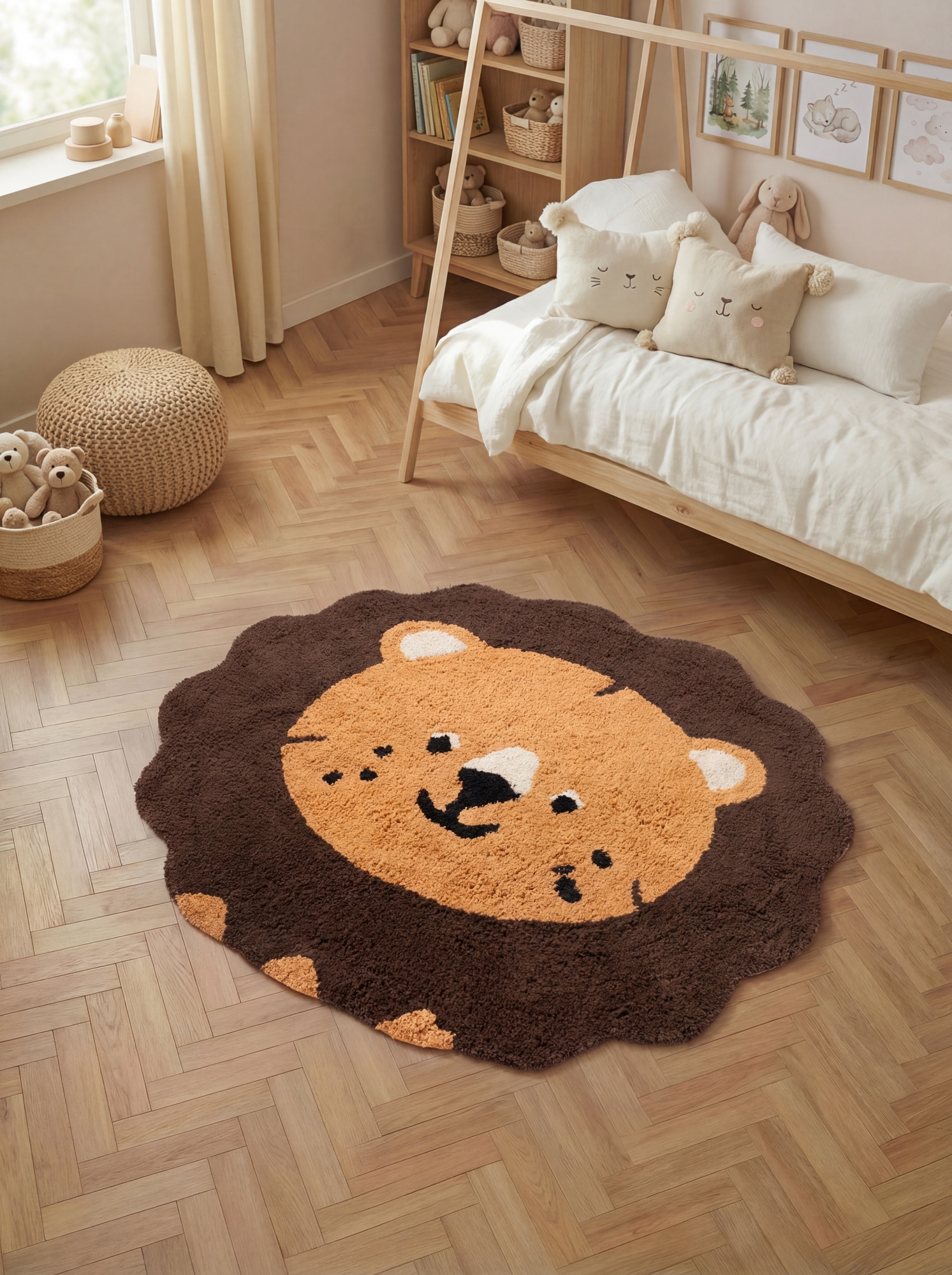 HANSE Home Tapis pour enfants »Lea« Forme de motif 10 mm Höhe lavable, fait main, doux, antidérapant, tapis de jeu pour chambre d'enfant