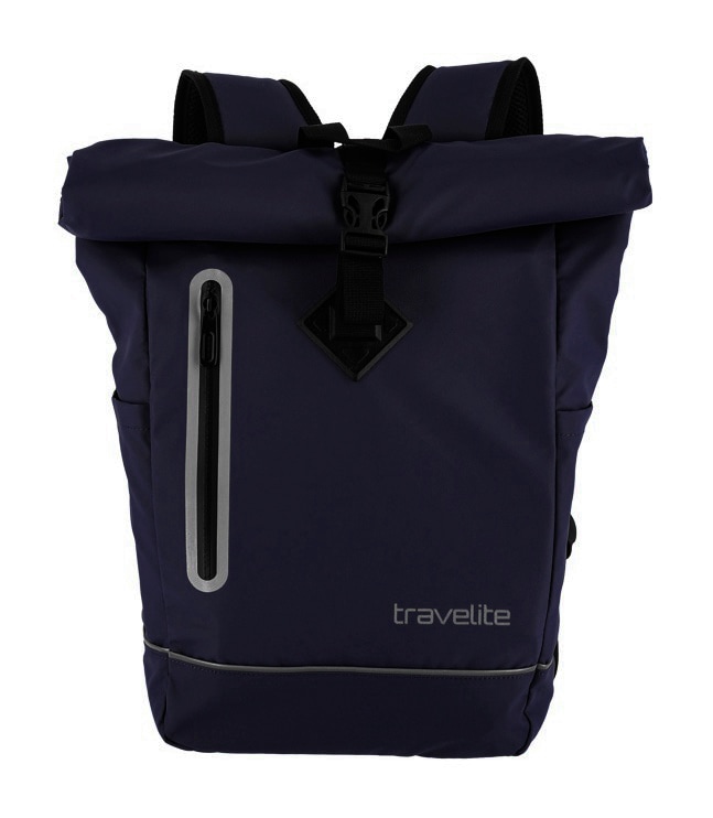 travelite Freizeitrucksack »BASICS Roll-Up Rucksack aus Plane« mit variablem Roll-Up-Verschluss