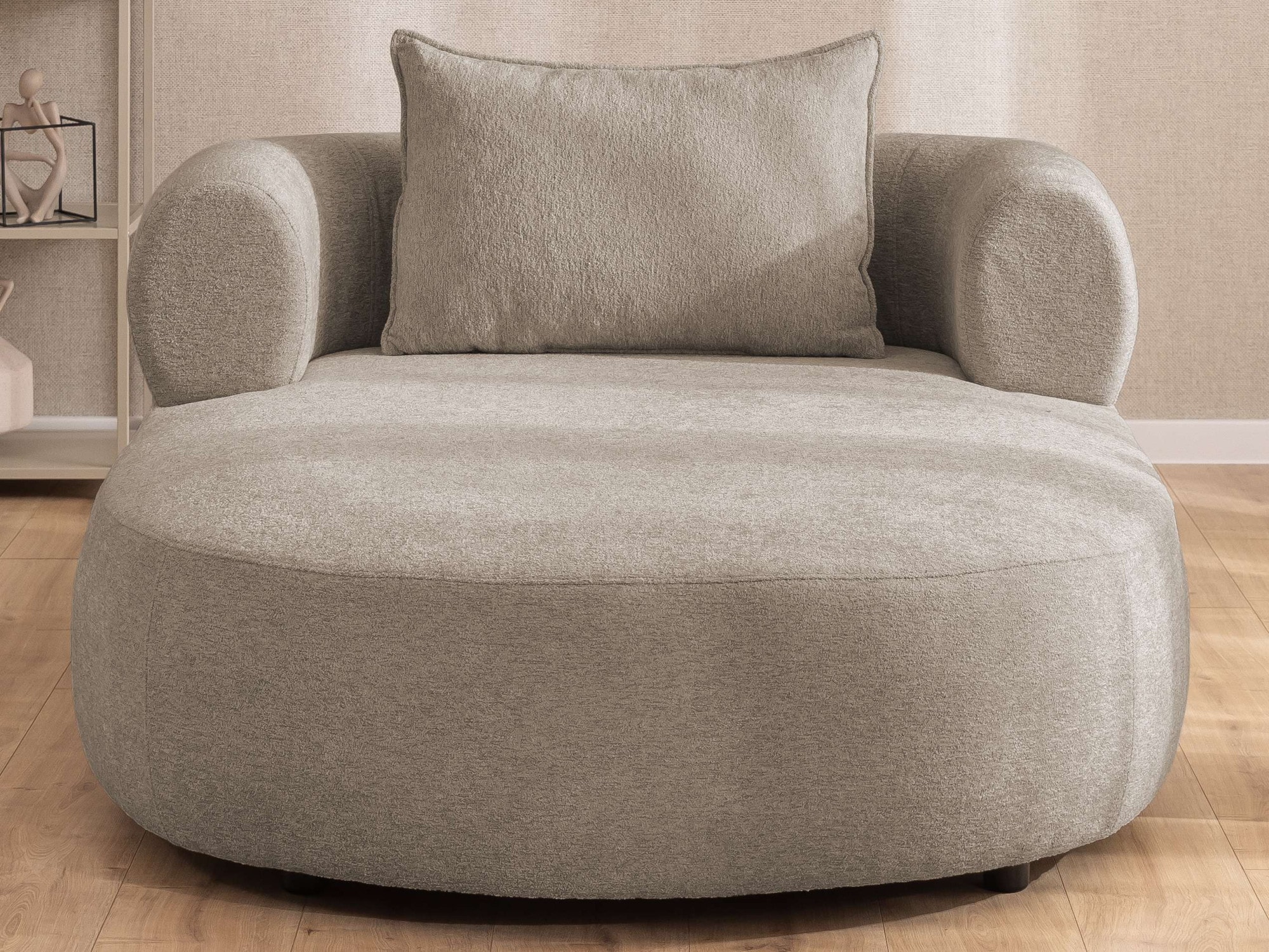 Home affaire XXL-Sessel »LUSSAC Loveseat extra tief, grosse Sitzfläche, Masse B/T/H: 123/158/78cm« hoher Sitzkomfort und modernes Design, Sofa ohne Bettfunktion