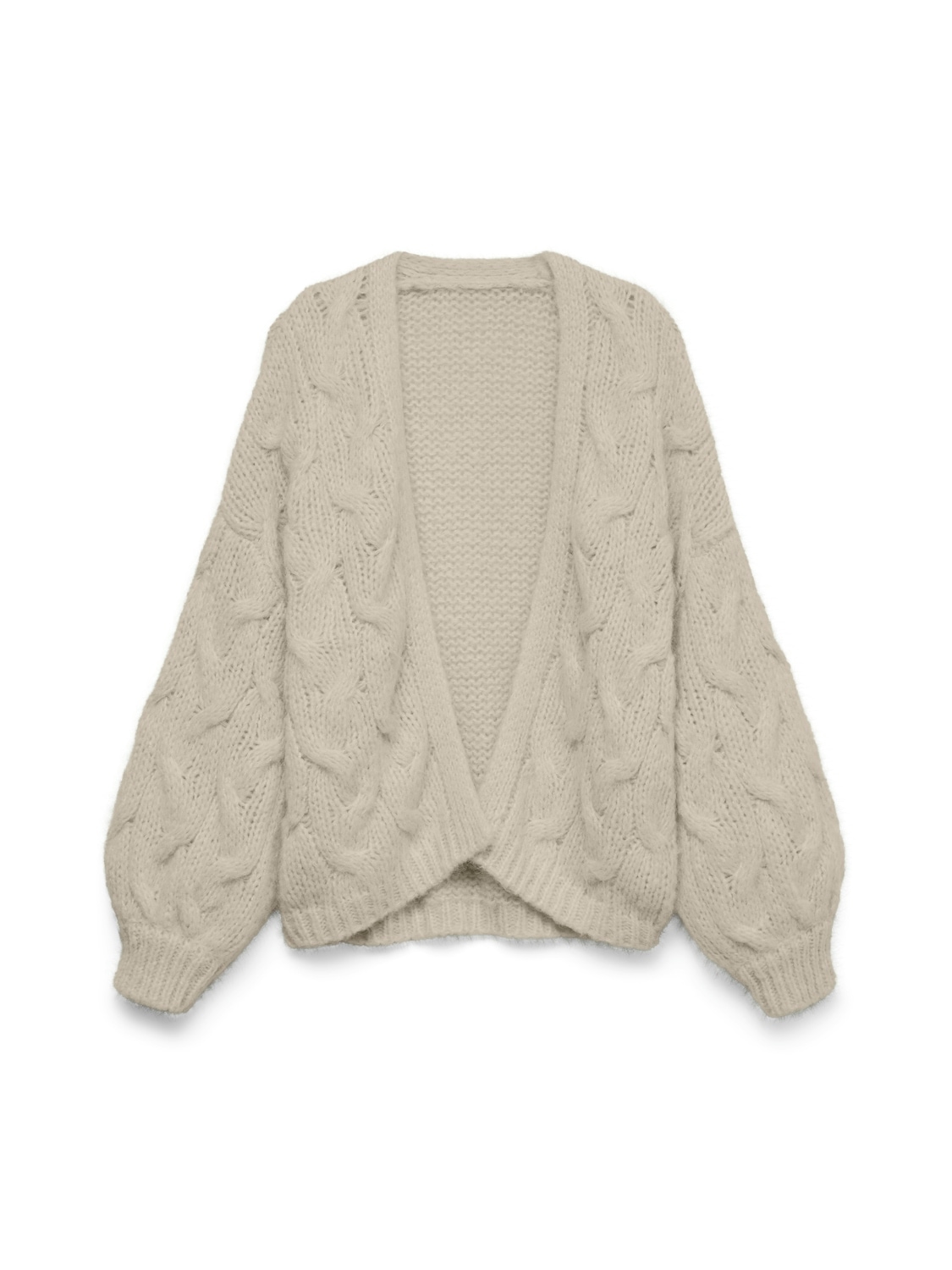 Vero Moda Veste en tricot »VMMAYBE LS OPEN CABLE CARDIGAN NOOS« fibre synthétique, avec motif en torsades tricotées