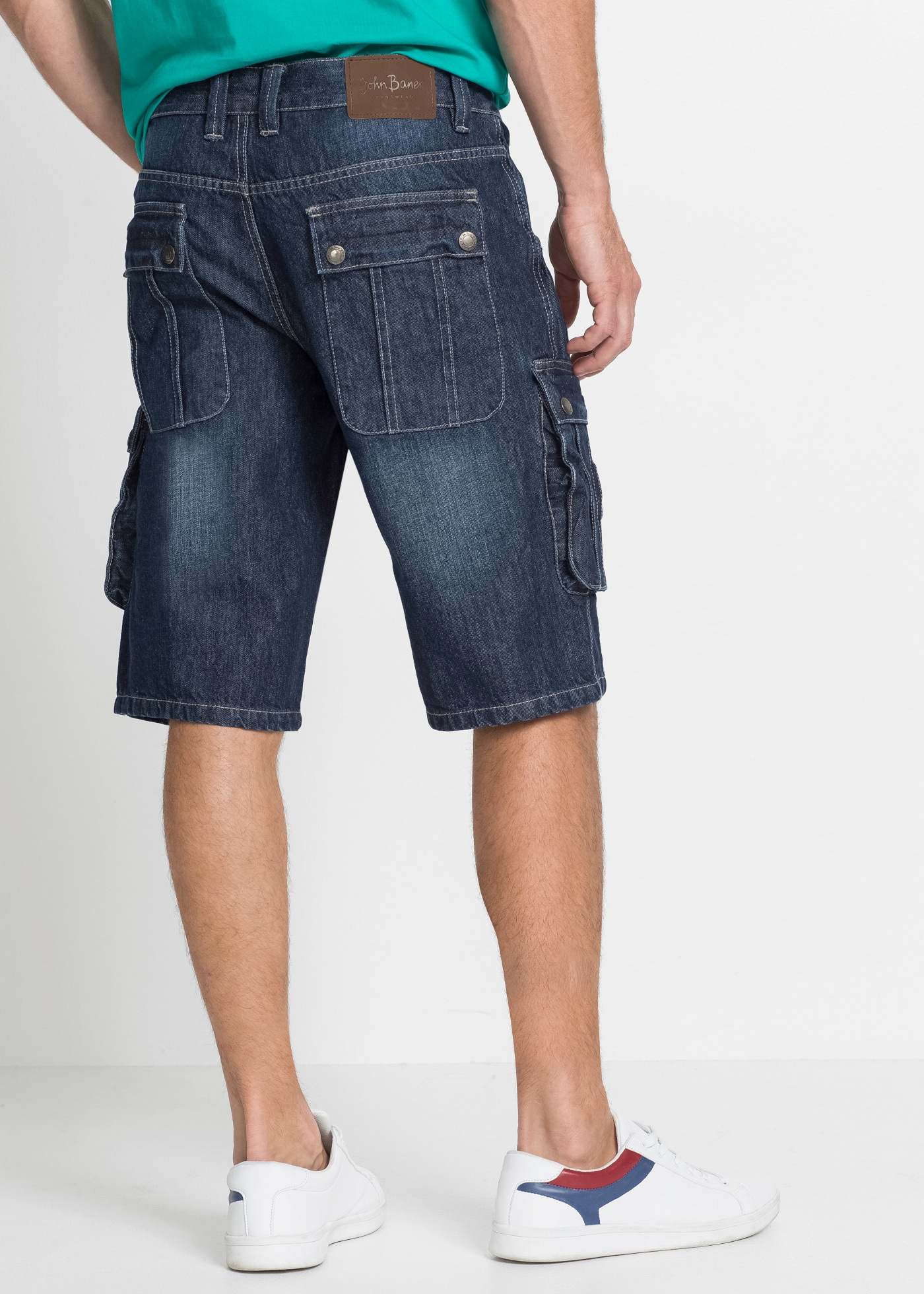 bonprix Bermuda  effet usé, coupe régulière, en coton