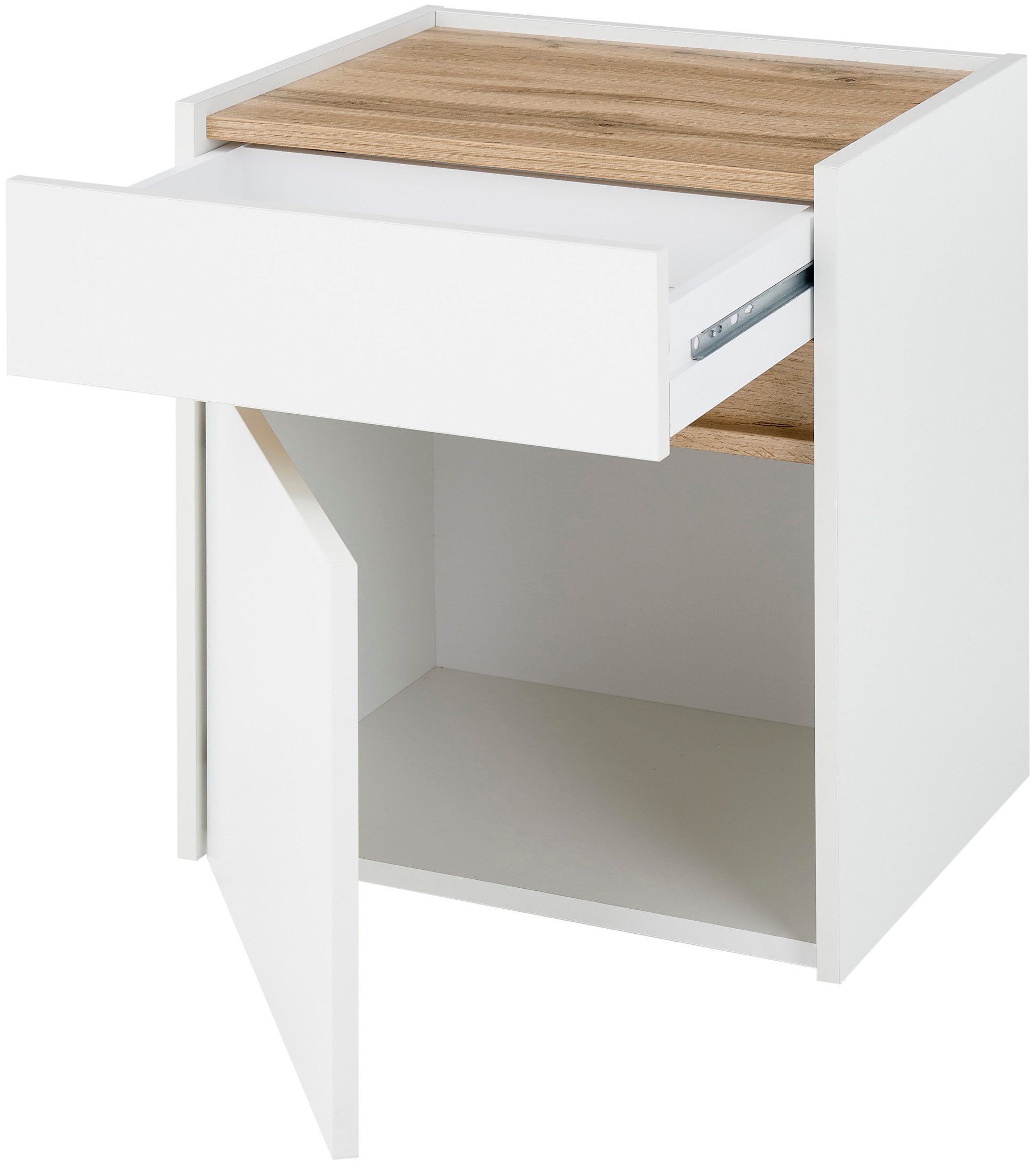 INOSIGN Table de nuit »CiTY/GiRON, Nachttisch, Nachtschrank, Bestellschrank, Nachtkonsole« in zwei Farben erhältlich, Stauraumfach und Schublade