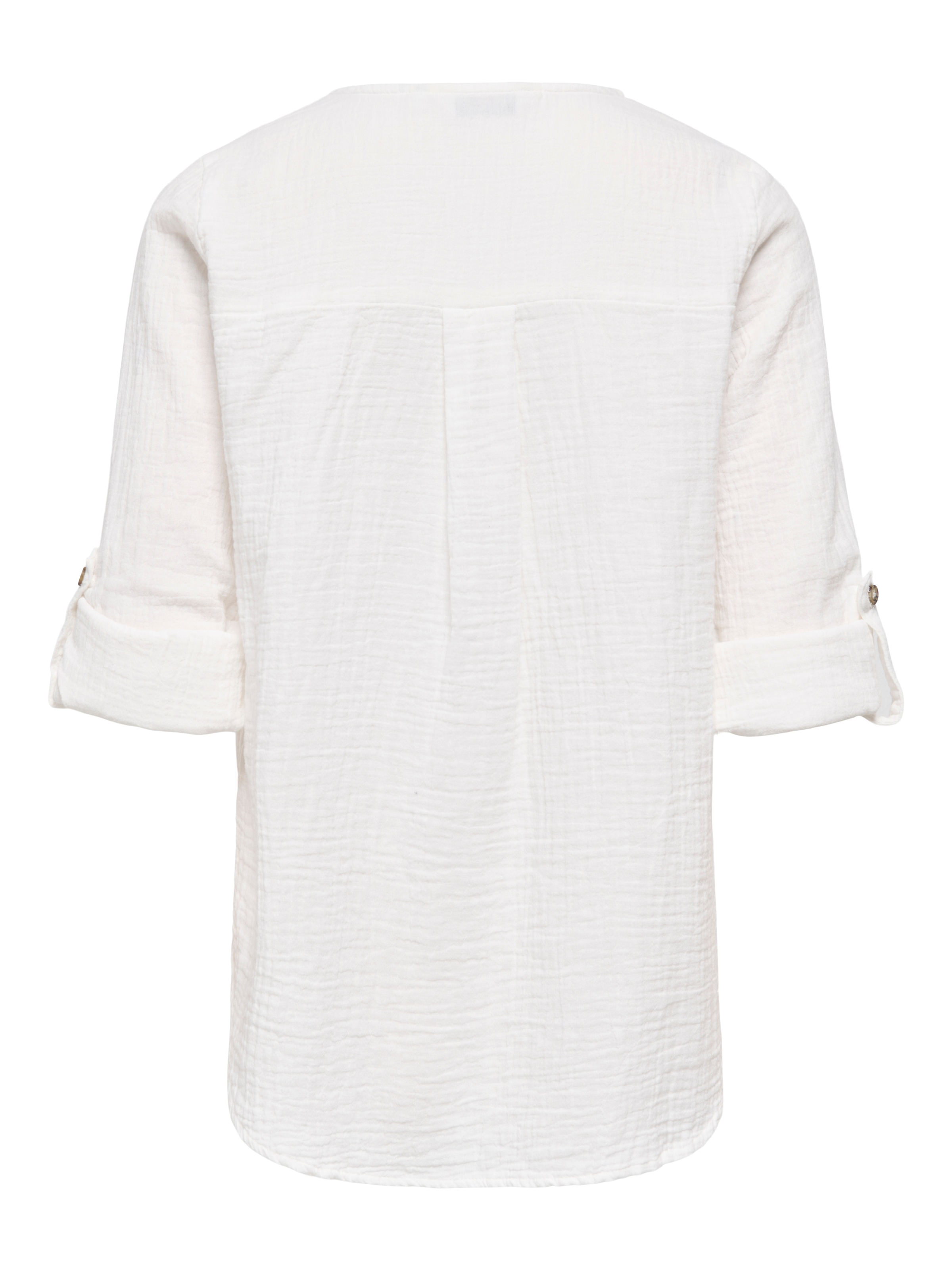 ONLY Langarmbluse »ONLTHYRA LIFE V-NECK L/S SHIRT NOOS WVN« Baumwolle, regular fit