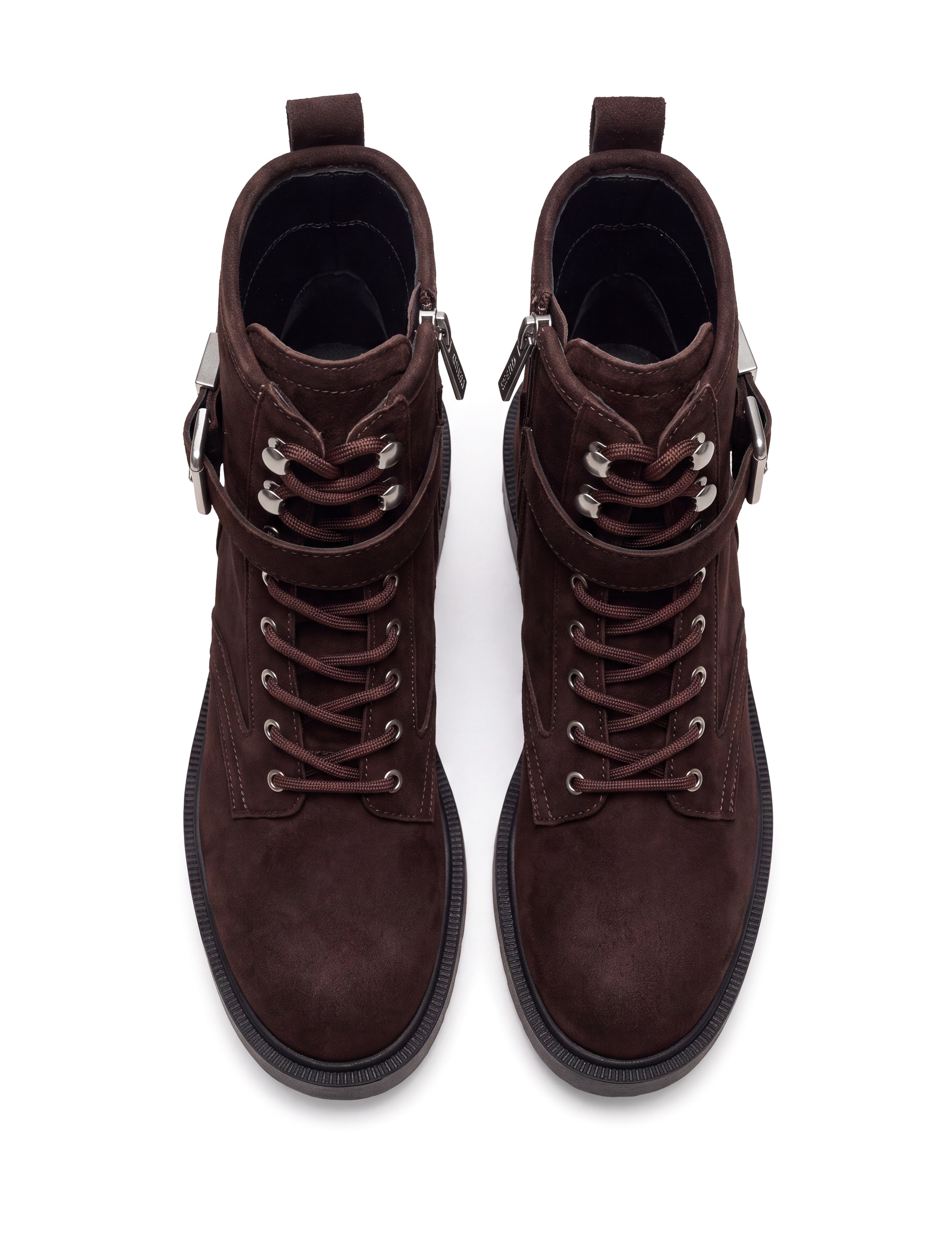 Guess Schnürstiefelette »FELLINI2«  Schnürboots, Herbst-Stiefelette mit Zierschnalle am Schaft