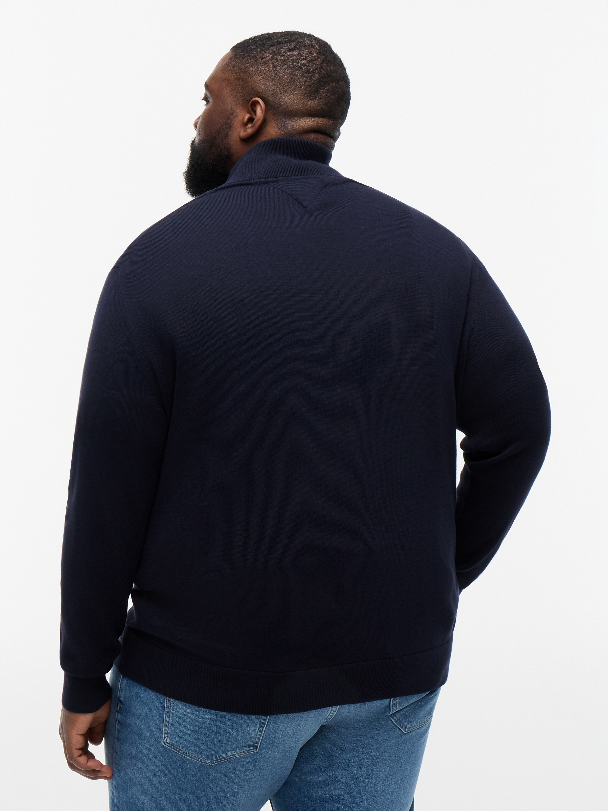 Tommy Hilfiger Big & Tall Veste en tricot »BT-ESSENTIAL COTTON ZIP THRU-B« grandes tailles
