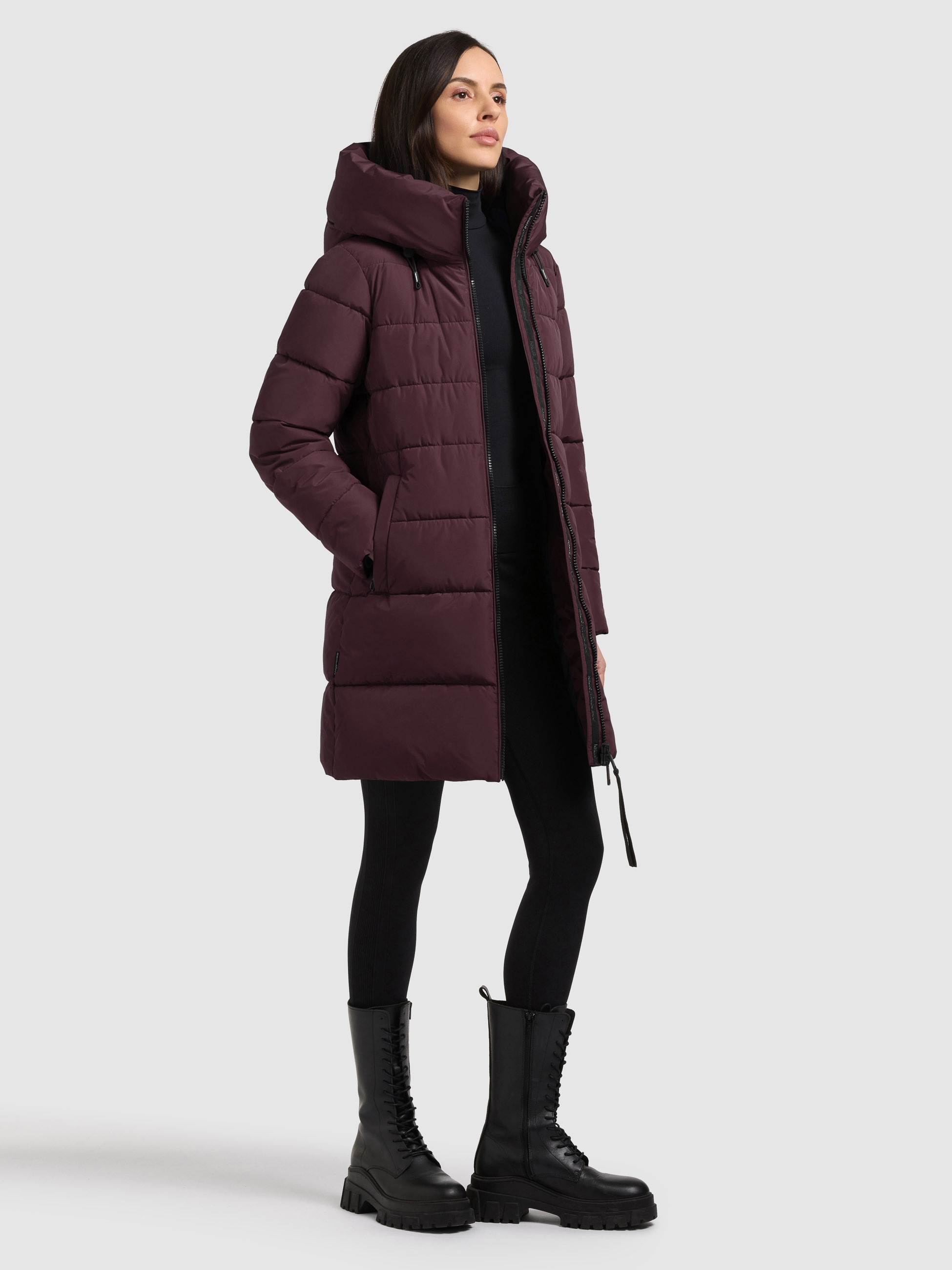 khujo Steppjacke »GRIMES« mit Kapuze Reissverschlusstaschen