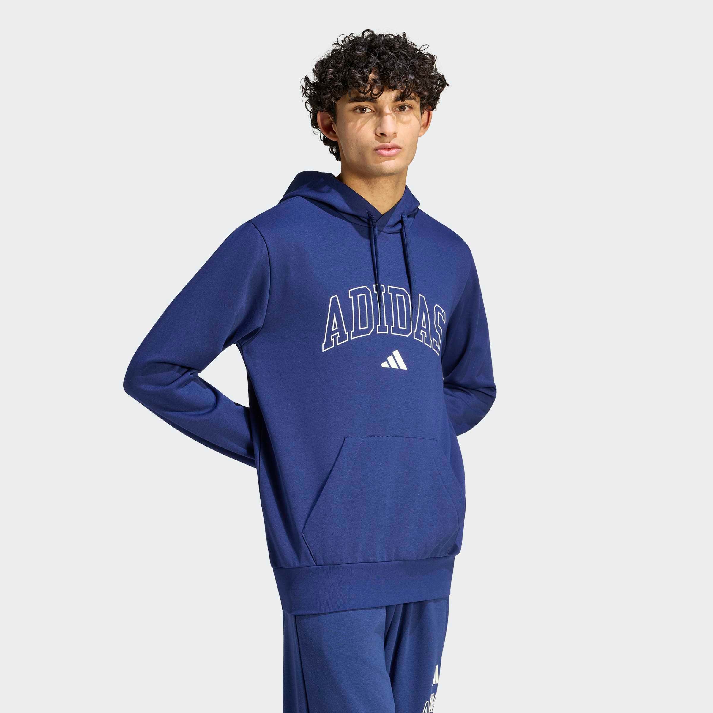 adidas Sportswear Kapuzensweatshirt »COLLEGIATE SCRIPT GRAFIK HOODIE«, mit Kapuze und Kordel, in normaler Länge
