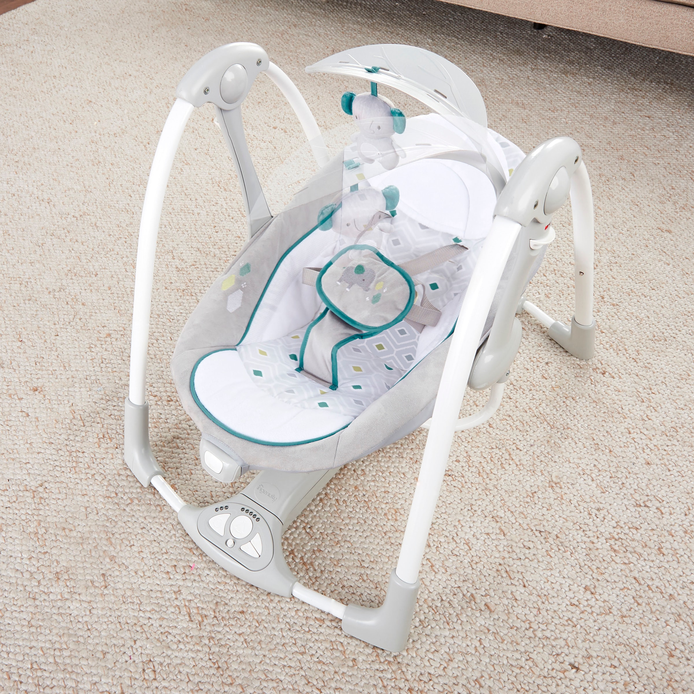 ingenuity Balançoire bébé »ConvertMe Swing-2-Seat Portable Swing - Nash« mit automatischer Schaukelfunktion und Sound-Effekt