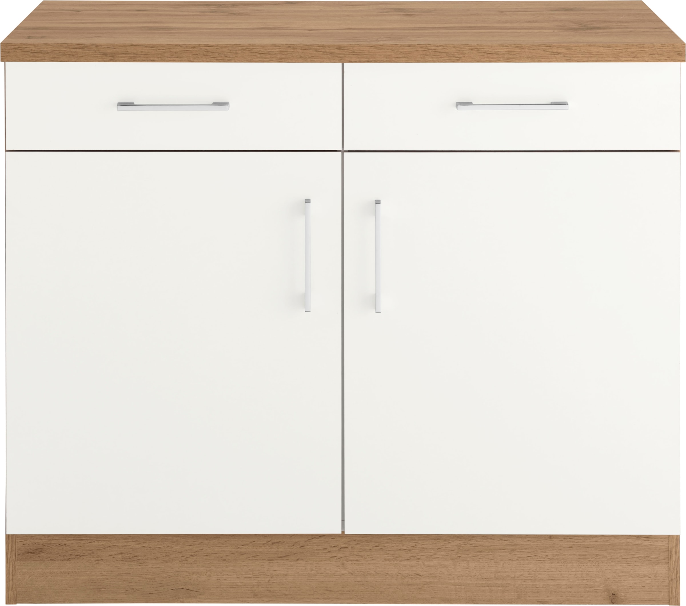 KOCHSTATION Unterschrank »KS-Colmar« 100 cm, mit Metallgriff, für viel Stauraum