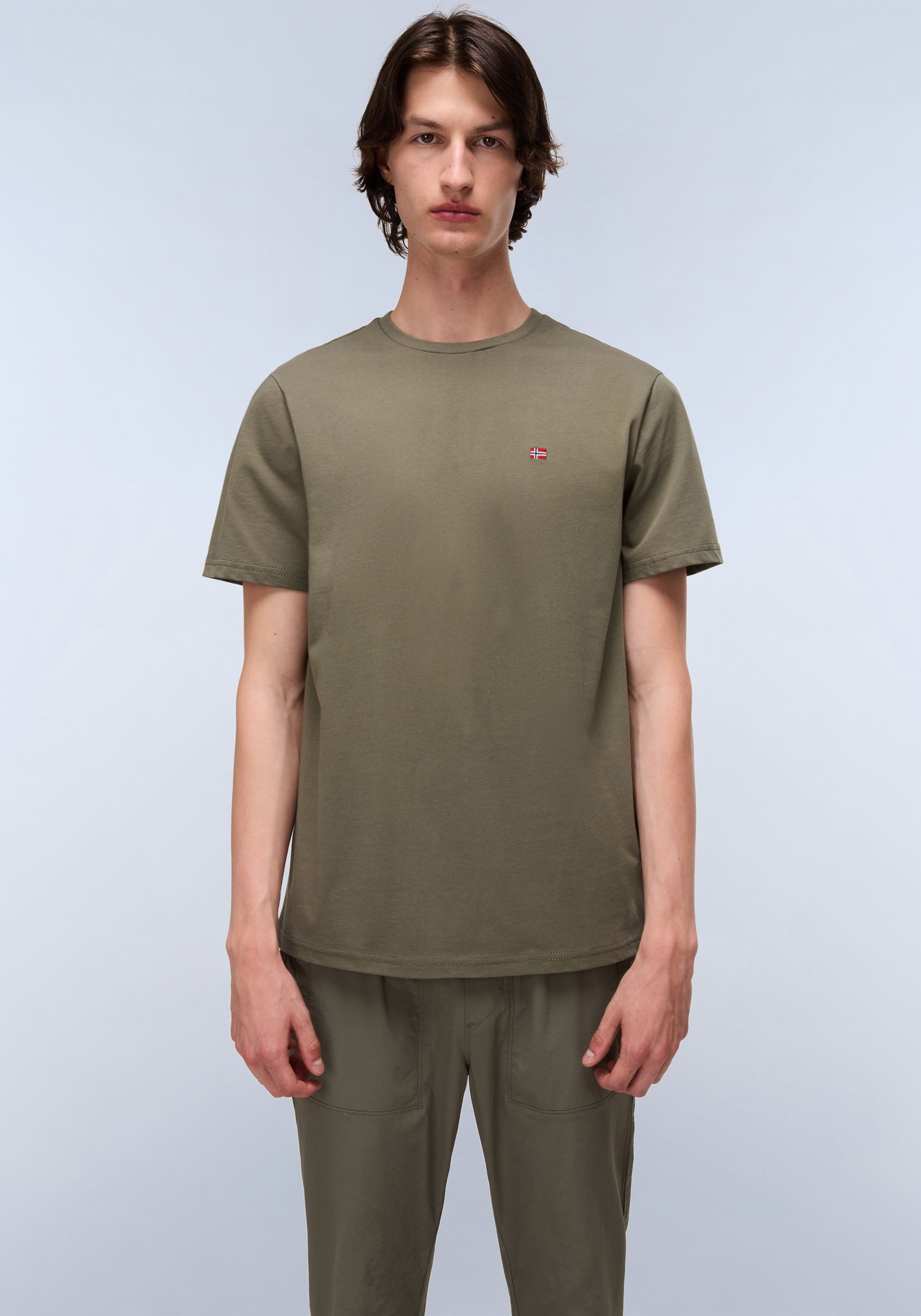 Napapijri T-Shirt »SALIS SS SUM SHARK SKIN HCB« Kurzarm, für sportliche und sommerliche Anlässe, Rundhalsausschnitt