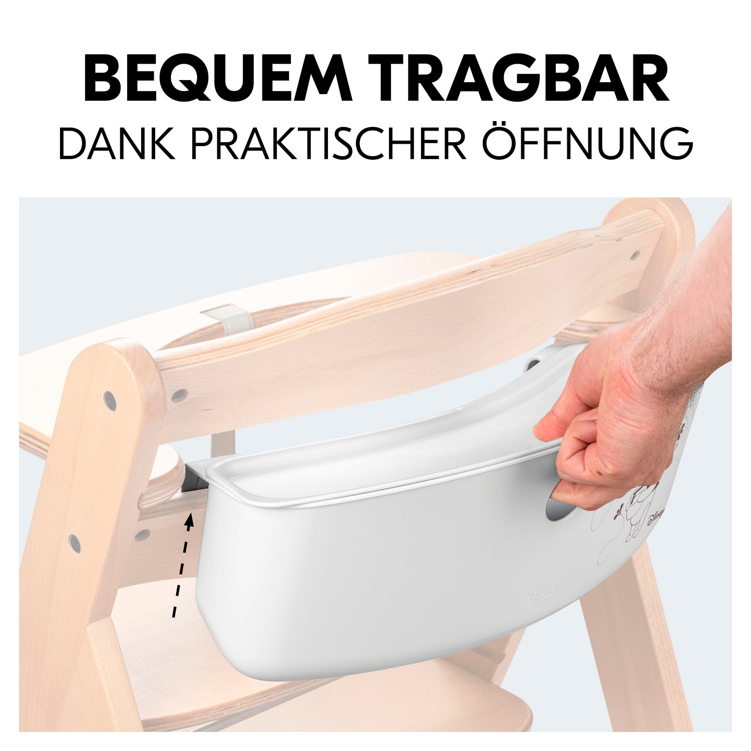 Hauck Aufbewahrungsbox »Highchair Box S, Disney Pooh White« für Hochstühle