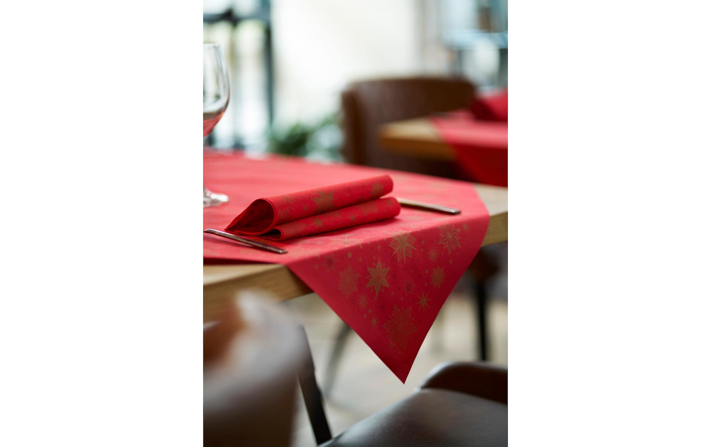 Duni Serviette en papier »Serviette, Stargazing Red, 40 x 40 cm, 360 Stück«