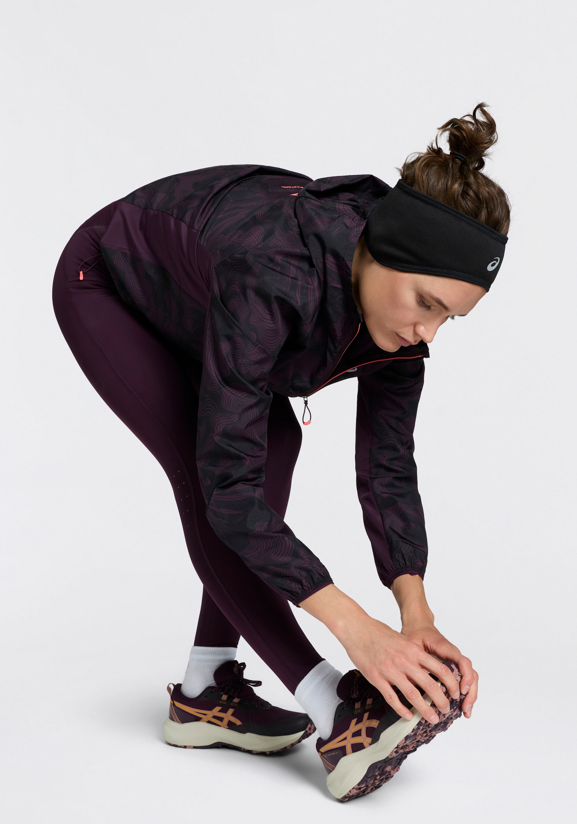 Asics Casquette ajustée »WINTER RUN EAR WARMER« avec des détails réfléchissants, matériau anti-transpiration