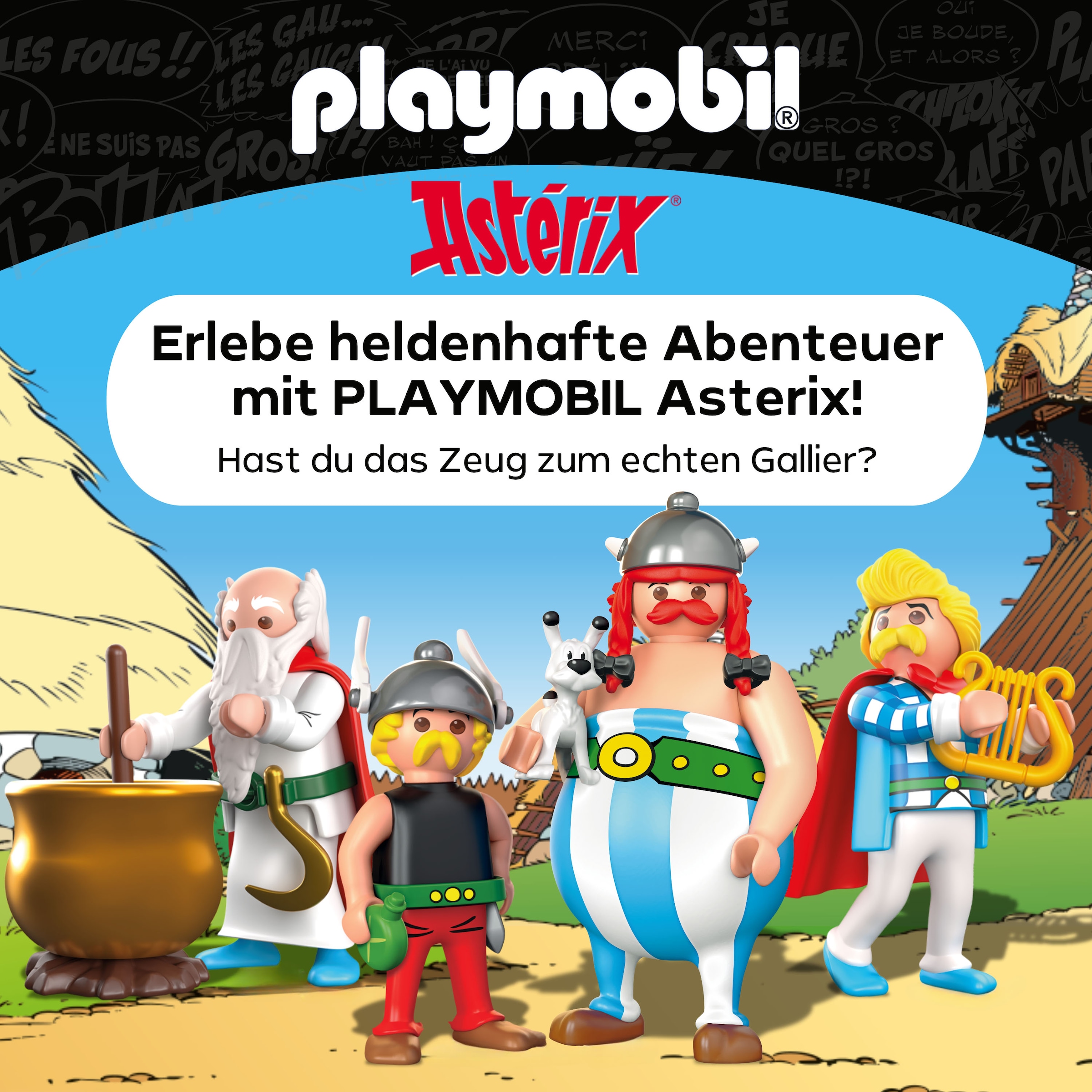 Playmobil® Jeu de construction »Asterix: Das Dorfbankett (71827), Playmobil Asterix« Made in Europe