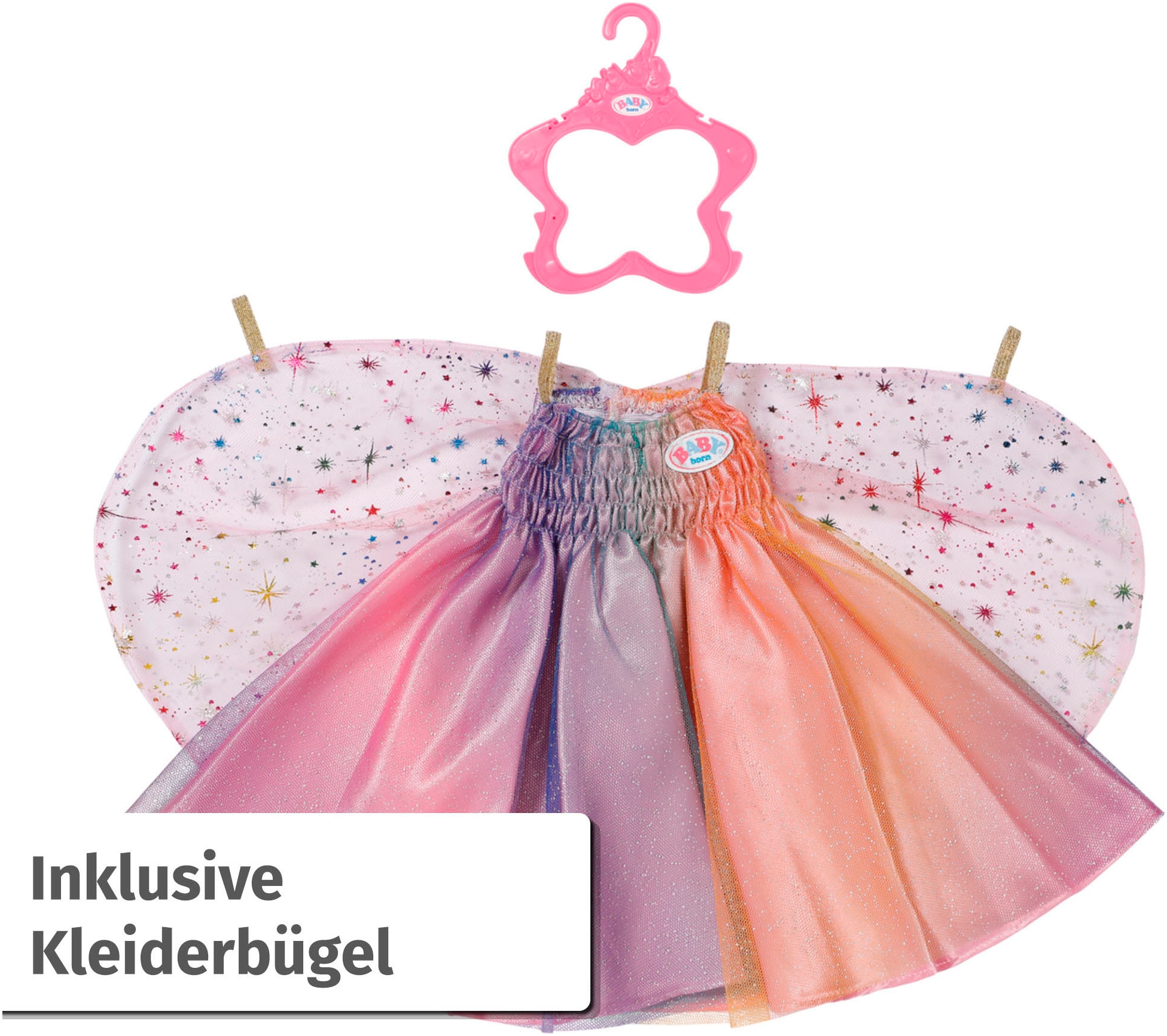 Baby Born Puppenkleidung »Regenbogen Kleid, 43 cm«