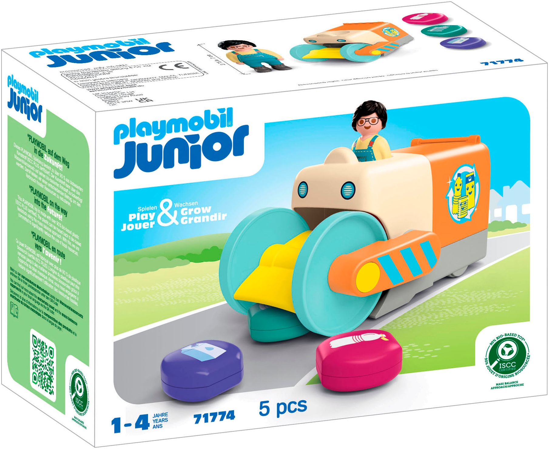 Playmobil® Konstruktions-Spielset »Spassiges Müllsammelfahrzeug (71774), Junior« Made in Europe